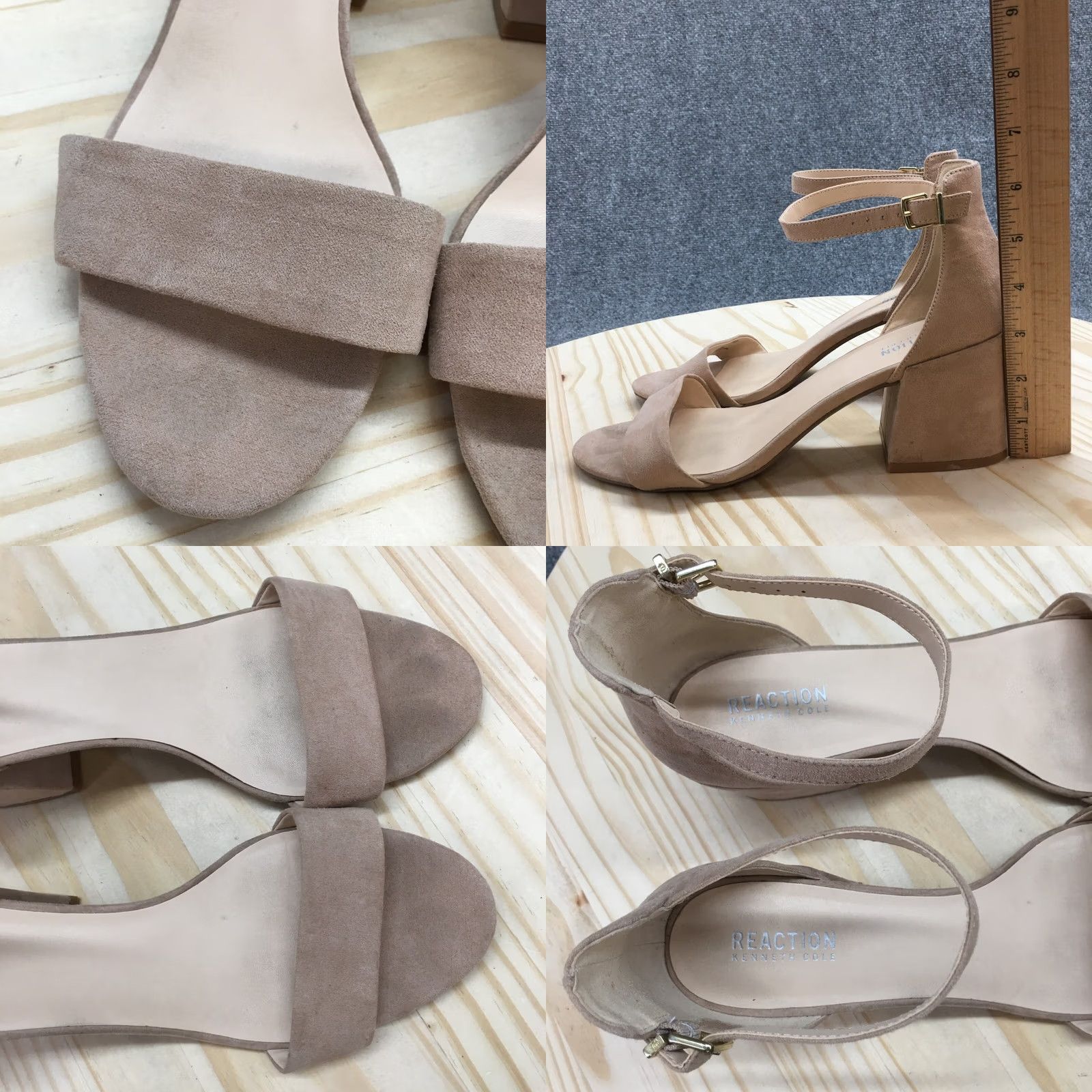 Kenneth Cole Kenneth Cole Reaction Sandals Womens 10 Holly Ankle Strap Brown Open Toe Block Heel Sandal Size US 10 / IT 40 - 8 Thumbnail