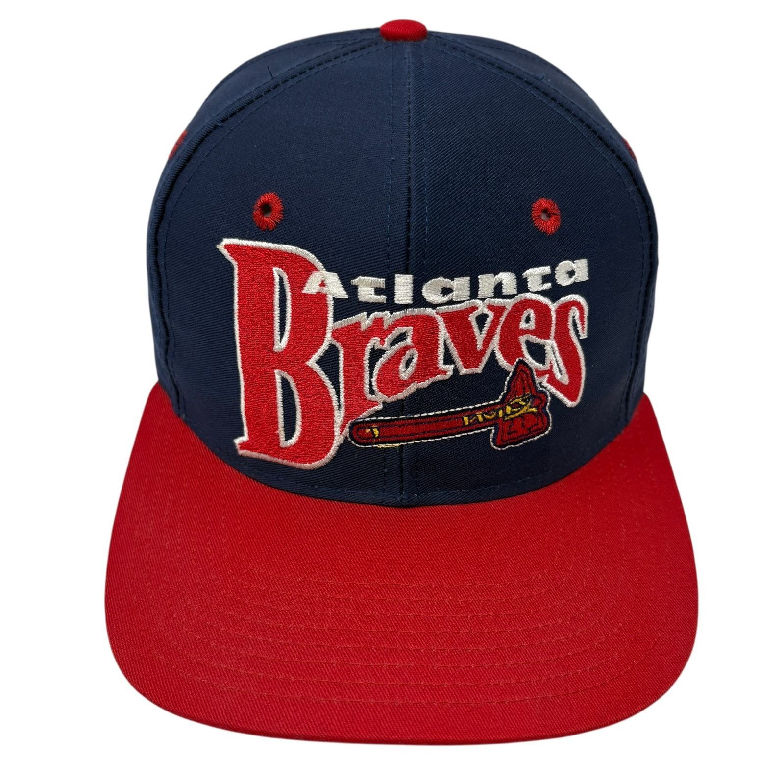 The Game Vintage Atlanta Braves The Game MLB Baseball Hat Tomahawk Fi Size ONE SIZE - 10 Thumbnail