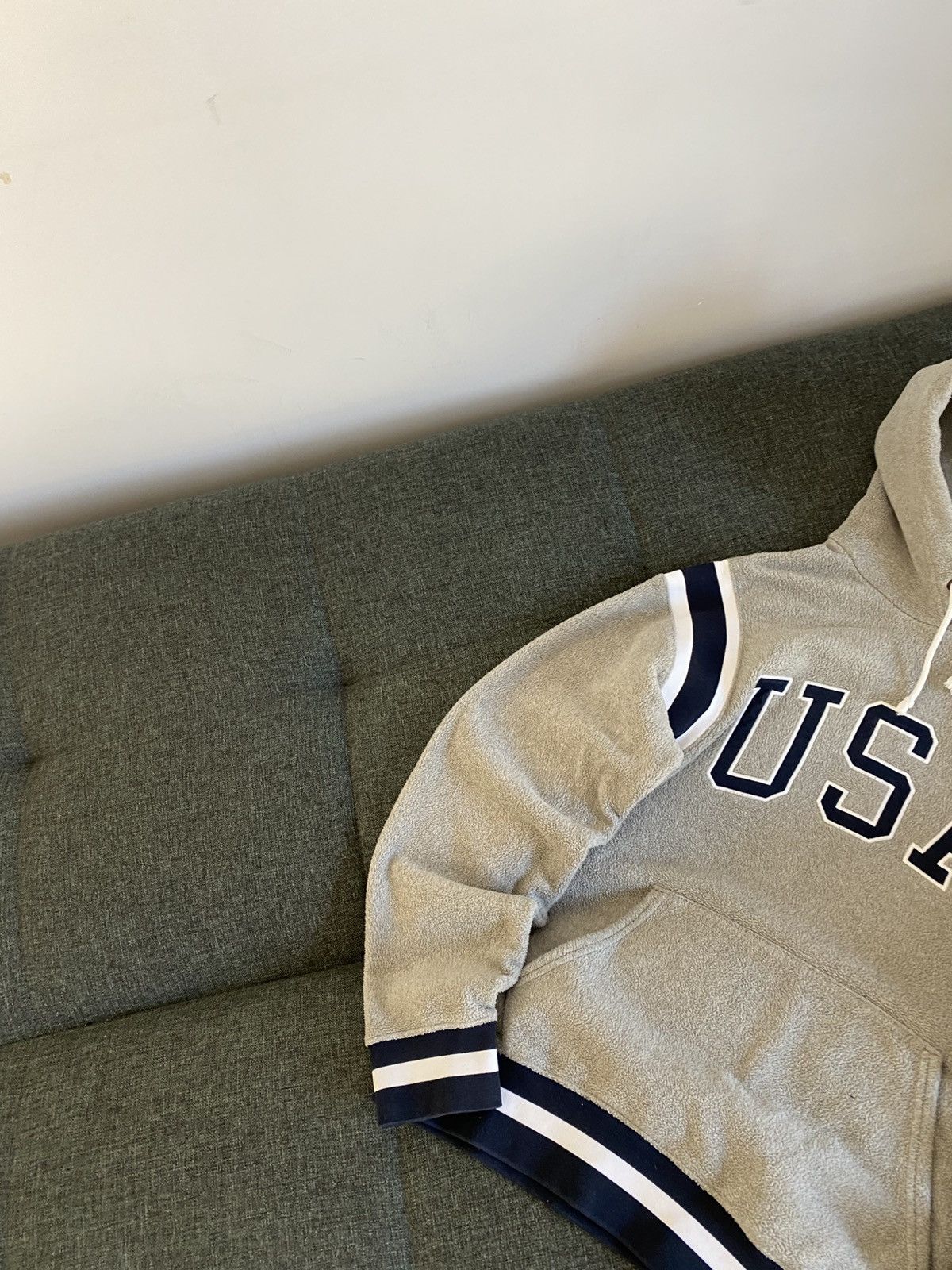 Polo Ralph Lauren Polo Ralph Lauren Vintage Fleece Hoodie USA Big logo Japanes Size US M / EU 48-50 / 2 - 2 Thumbnail