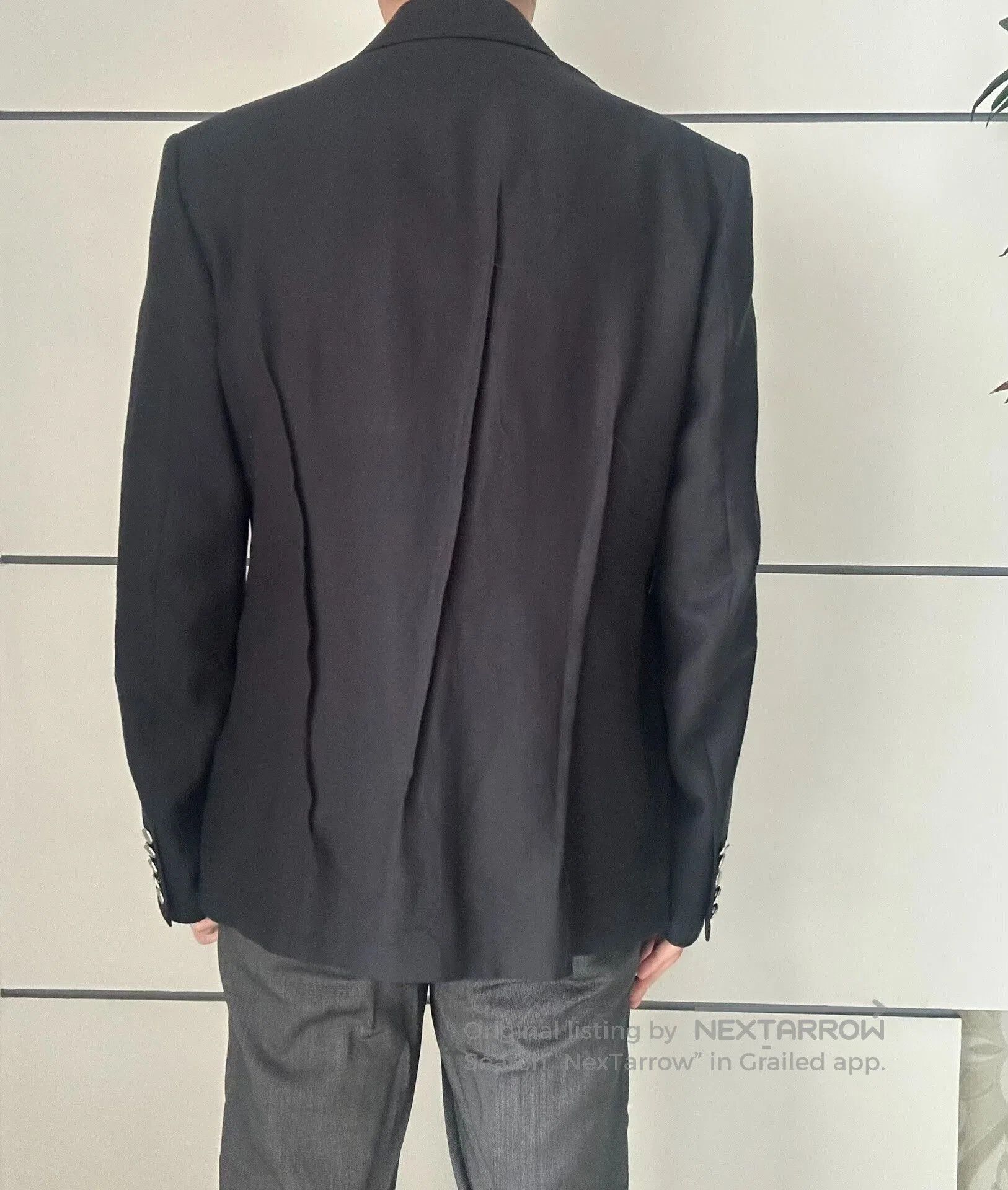 Sulvam SULVAM Distressed Blazer for Modern Style. Size US L / EU 52-54 / 3 - 7 Thumbnail
