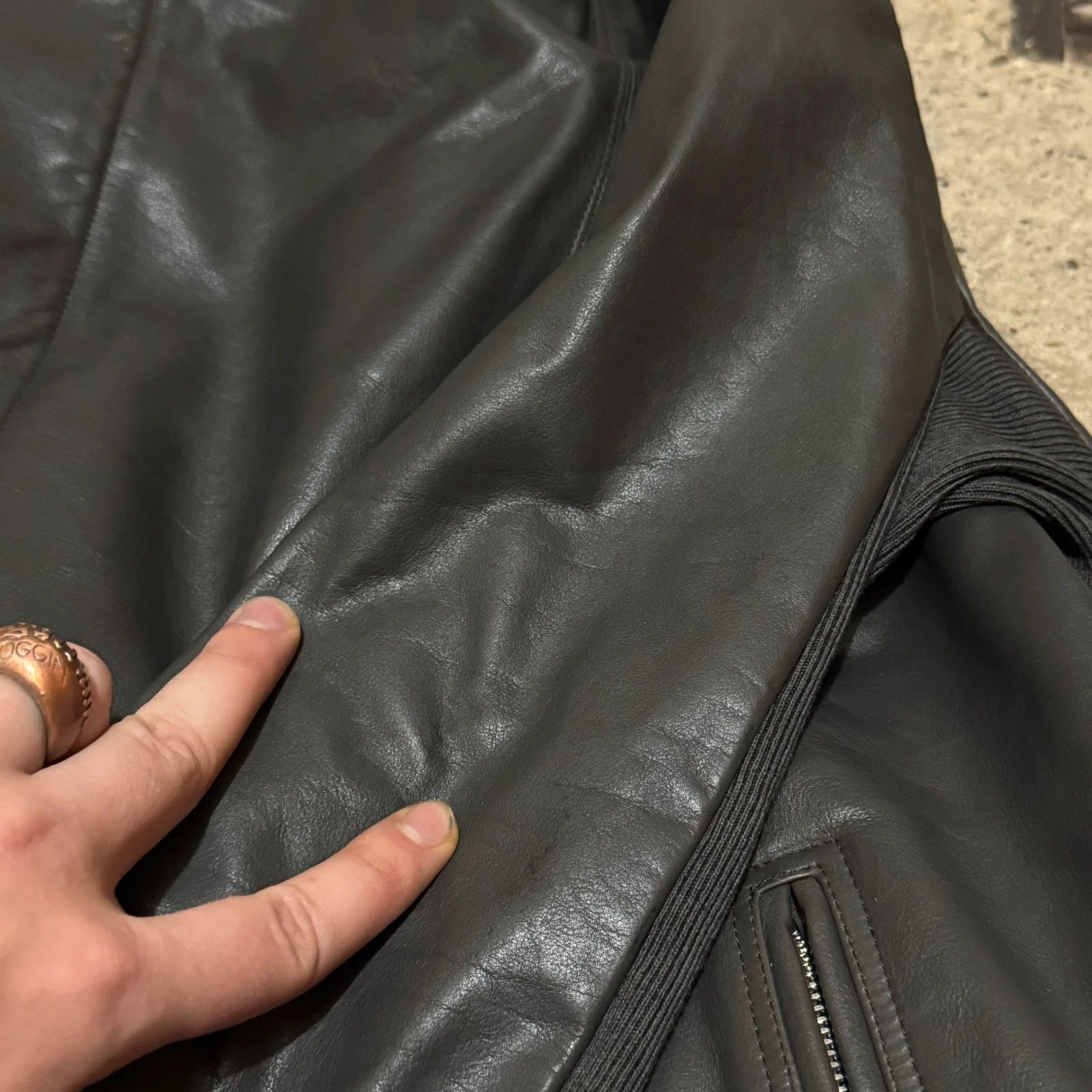 Rick Owens Rick owens leather cashmere coat jacket Size M / US 6-8 / IT 42-44 - 15 Thumbnail
