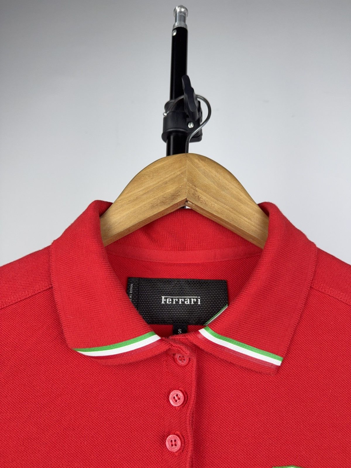 Ferrari × Vintage Ferrari Red Polo Shirt S Official Scuderia Italy Racing Size S / US 4 / IT 40 - 6 Thumbnail