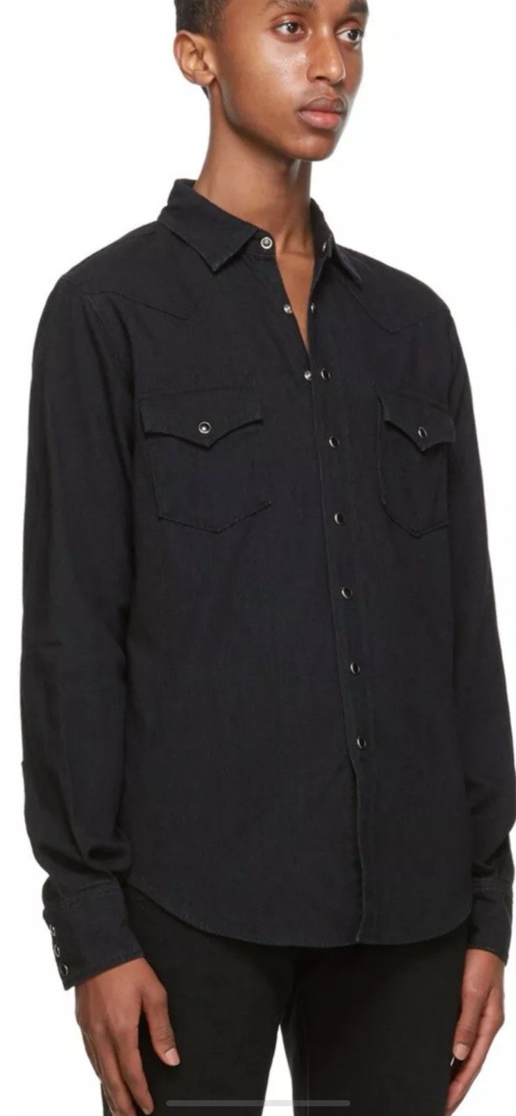 Saint Laurent Paris Saint Laurent western denim shirt. XL. $920 Size US L / EU 52-54 / 3 - 1 Thumbnail
