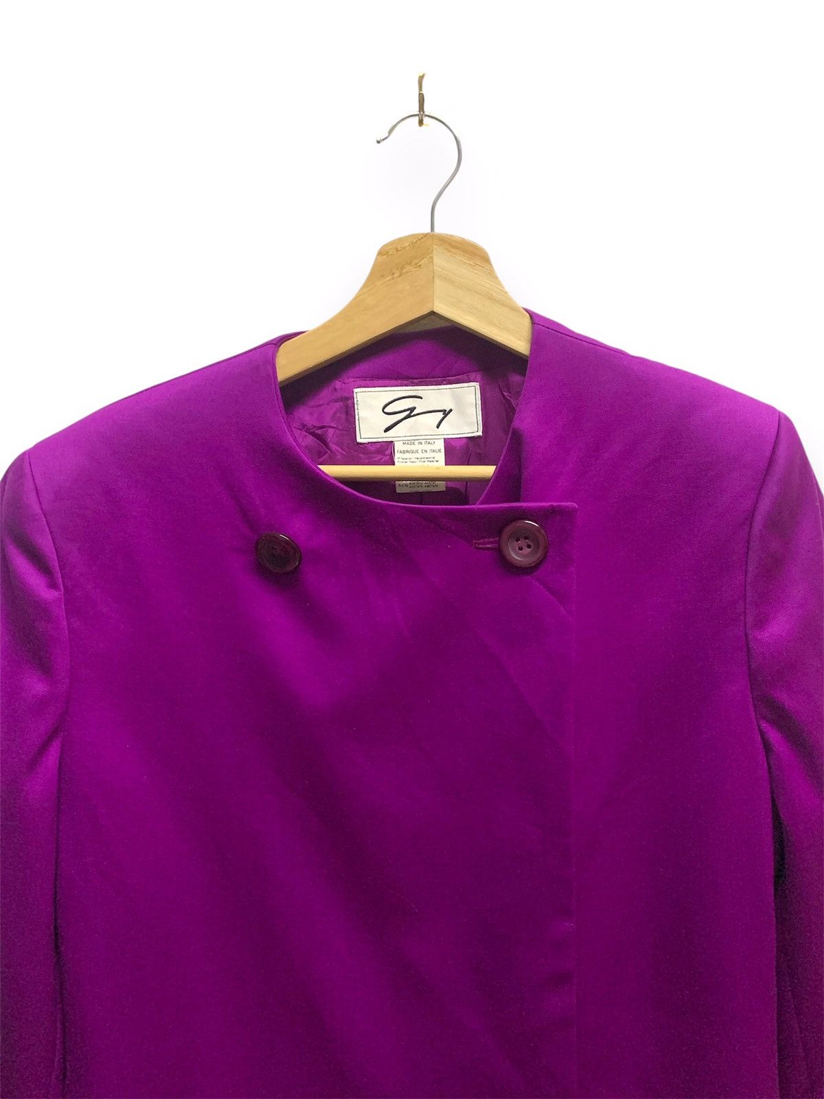 Versace × Vintage GENNY BY VERSACE Jacket Long Wool Size L / US 10 / IT 46 - 2 Thumbnail