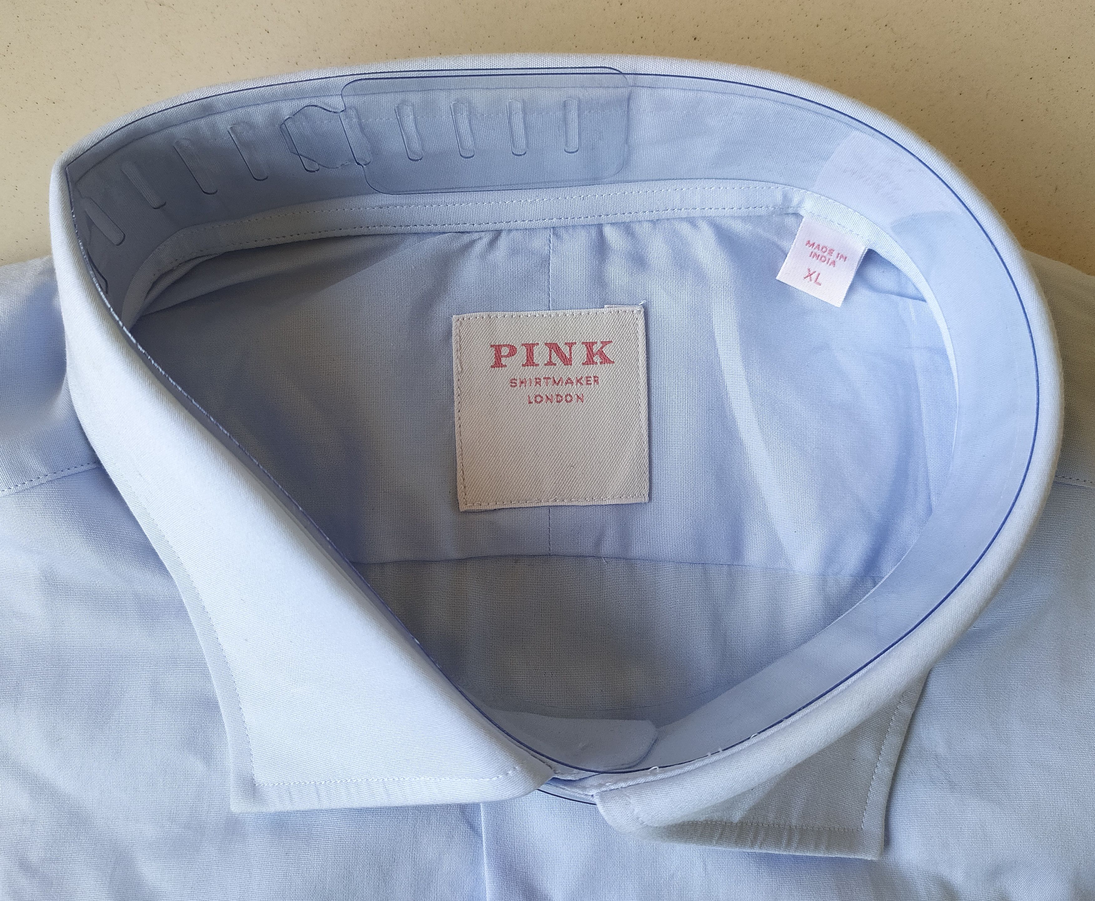 Thomas Pink Thomas Pink Formal Solid Cotton Shirt Free Shipping T/57 Size US XL / EU 56 / 4 - 4 Thumbnail