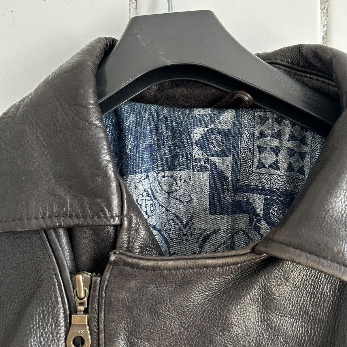 Vintage Vintage Moto Leather Jacket Style USA 90s Y2K Size US L / EU 52-54 / 3 - 8 Thumbnail