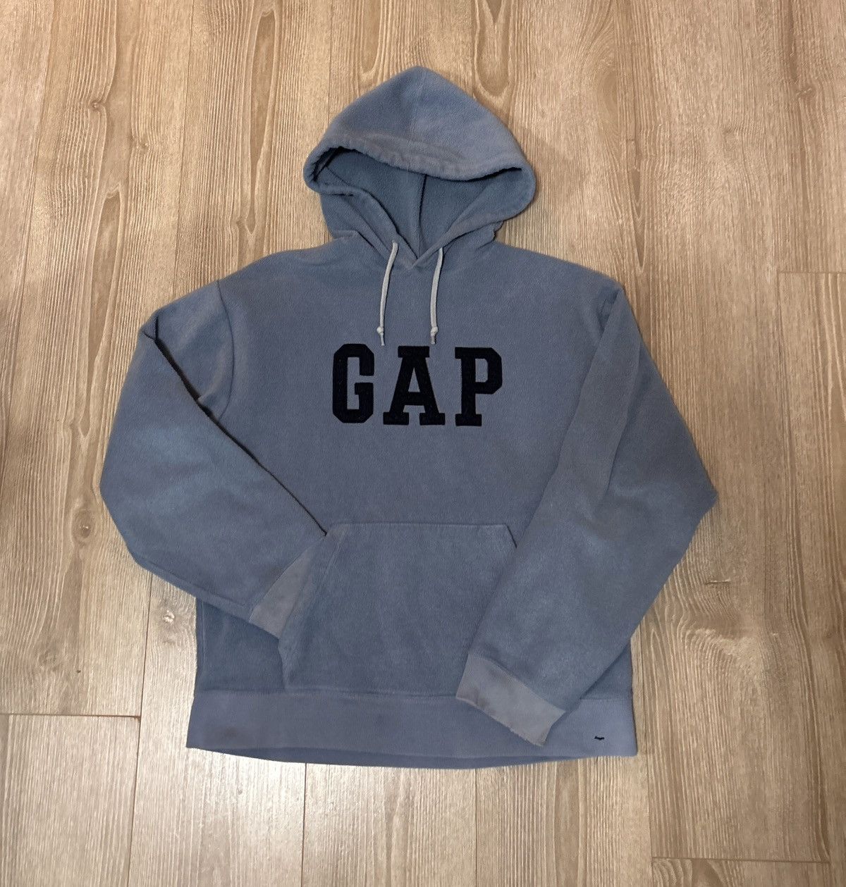 Gap Y2K GAP Fleece Baby Blue Cozy Baggy Hoodie Size US M / EU 48-50 / 2 - 1 Thumbnail