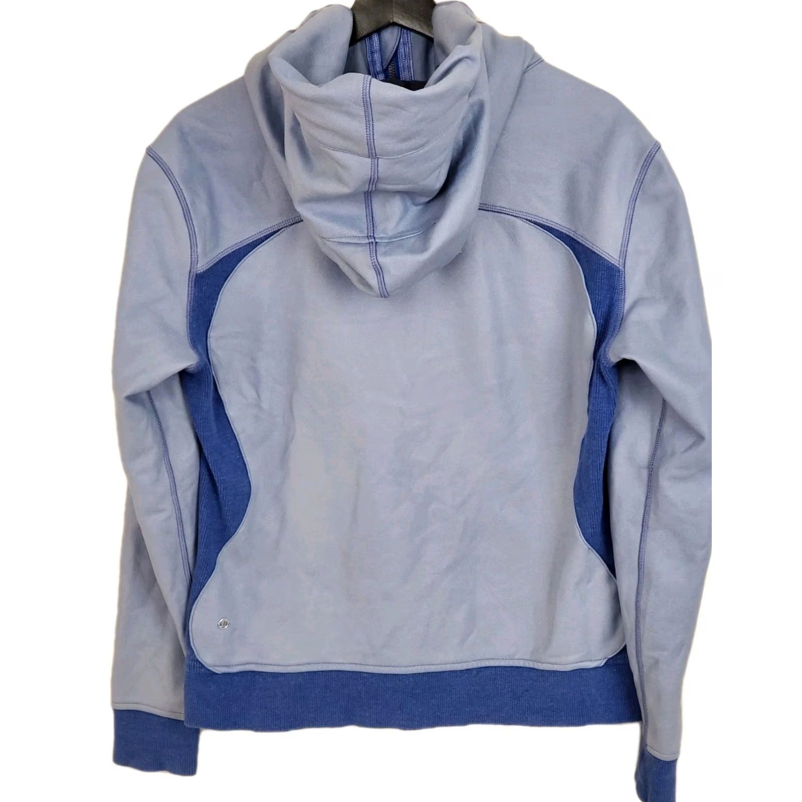 Lululemon Lululemon Scuba Hoodie Women’s Size 10 Blue Colorblock Full Zip Hooded Pockets Athletic Style Size L / US 10 / IT 46 - 3 Thumbnail