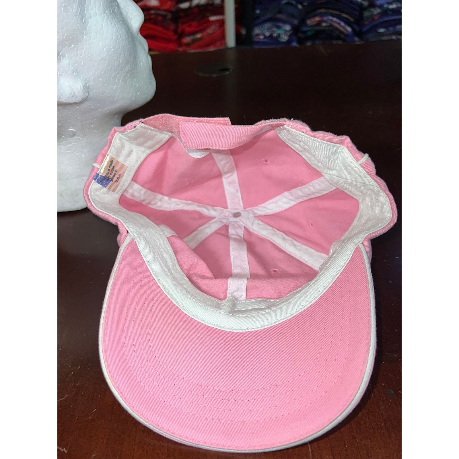 Vintage Kenworth Hat Pink White Cap Headwear Size ONE SIZE - 6 Thumbnail