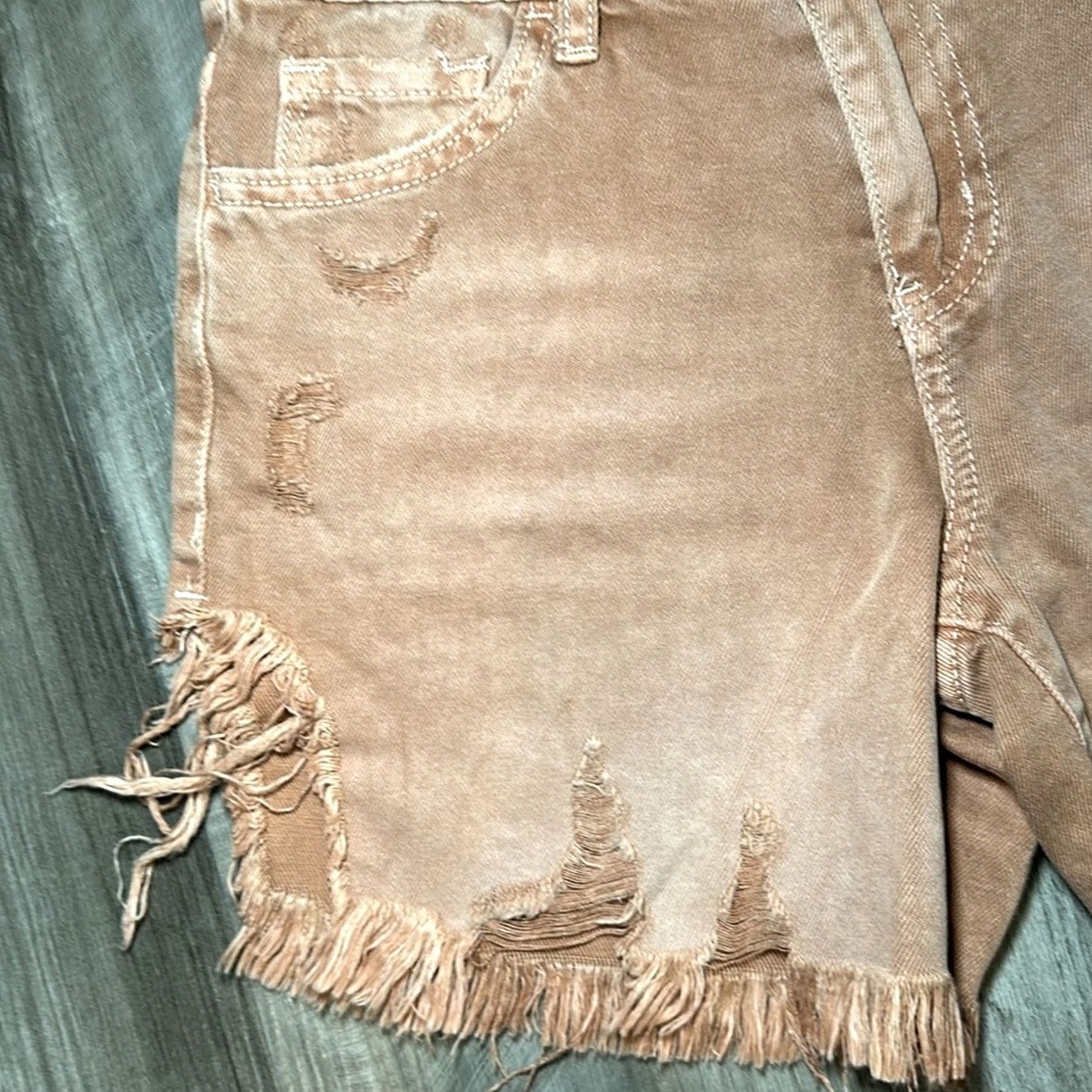 Vintage Vervet I Made You Look High Rise Frayed Distressed Denim Shorts XS Pink Women's Shorts XS Mauve Pink 90s? Size 26" / US 2 / IT 38 - 5 Thumbnail