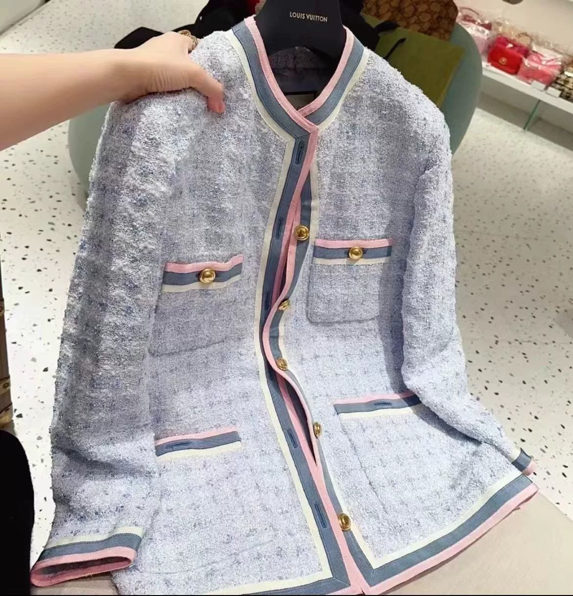 Gucci Gucci Runway Four-Pocket Tweed Coat Size S / US 4 / IT 40 - 1 Thumbnail