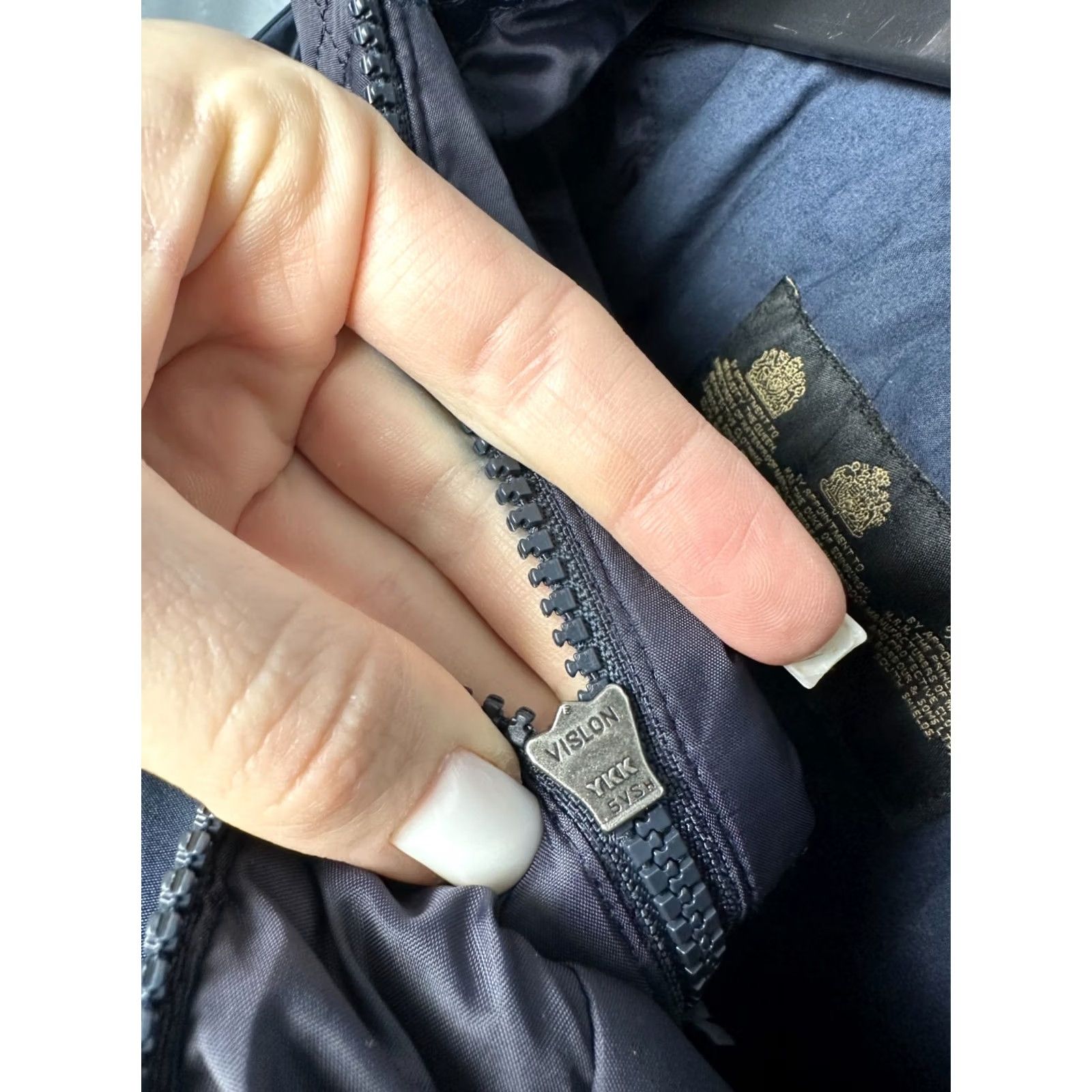 Barbour Barbour Mast Waterproof Jacket Womens XL UK 16 Blue Barbour Mast Jacket Womens XL Blue Waterproof 90s? Size XL / US 12-14 / IT 48-50 - 5 Thumbnail