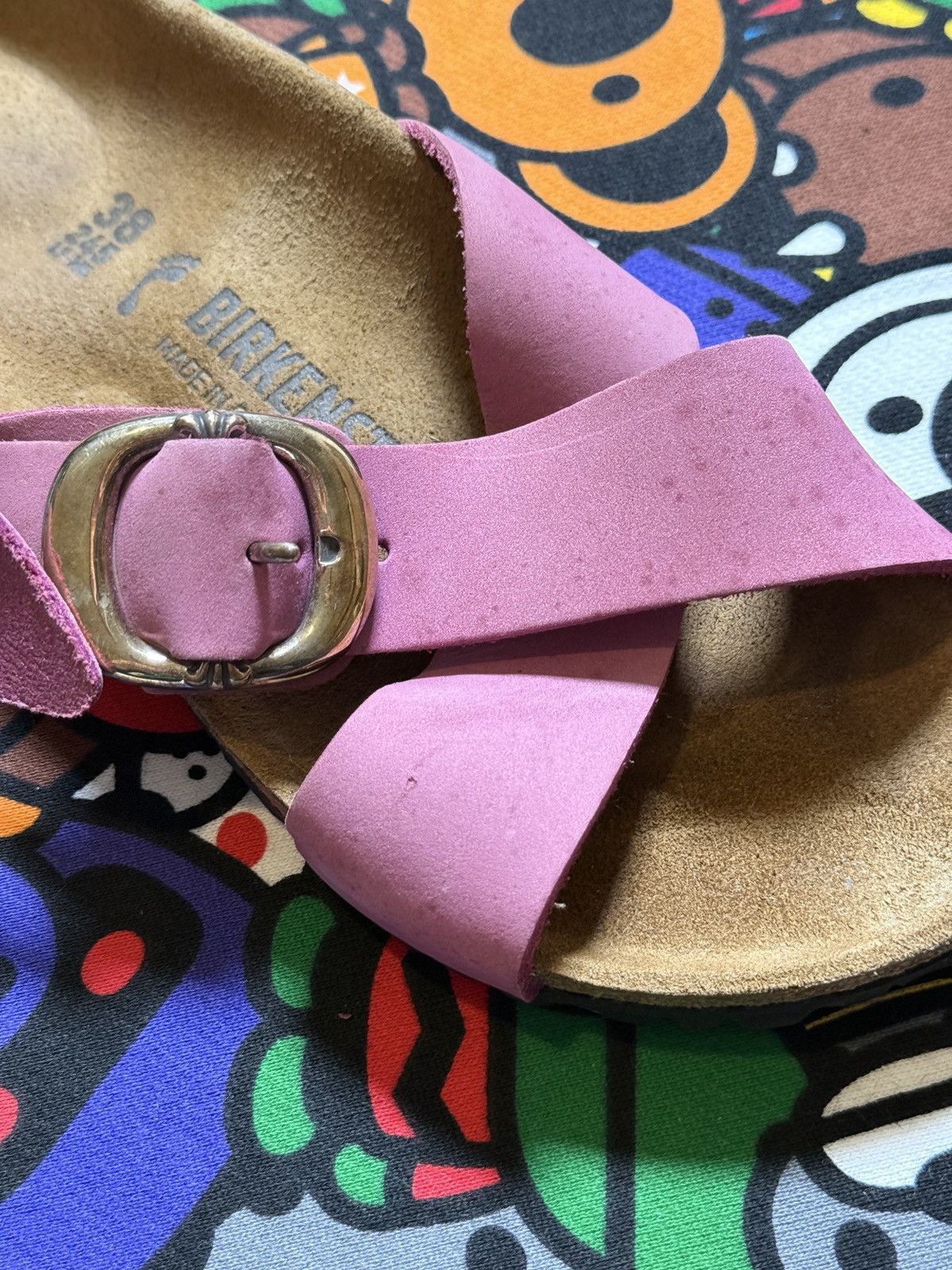 Birkenstock × Chrome Hearts Chrome Hearts X Birkenstock Pink Gunslinger Sandals Size US 7 / IT 37 - 12 Thumbnail