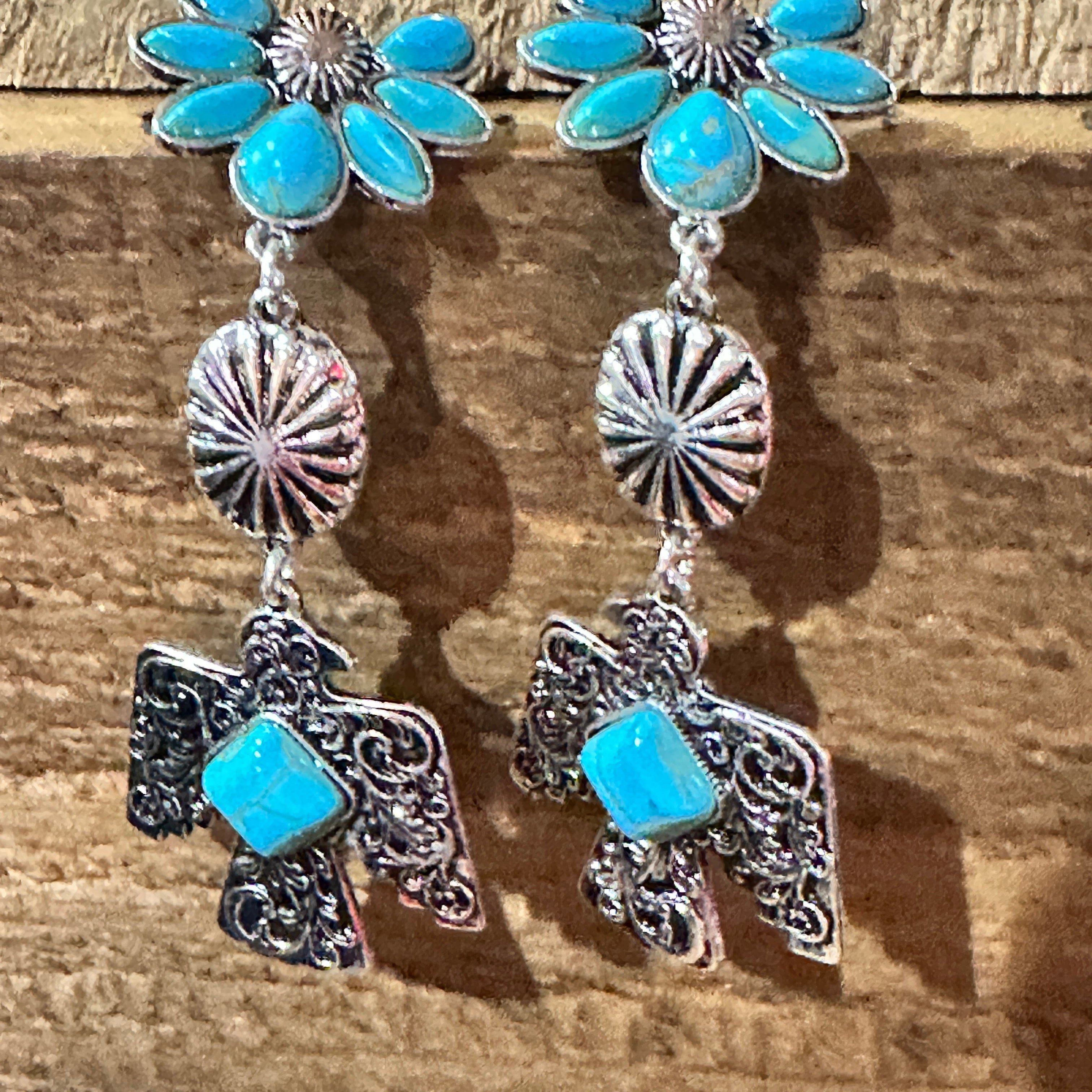 Other Navajo Thunderbirds & Turquoise: Enchanting Three Charm Dang Size ONE SIZE - 3 Thumbnail