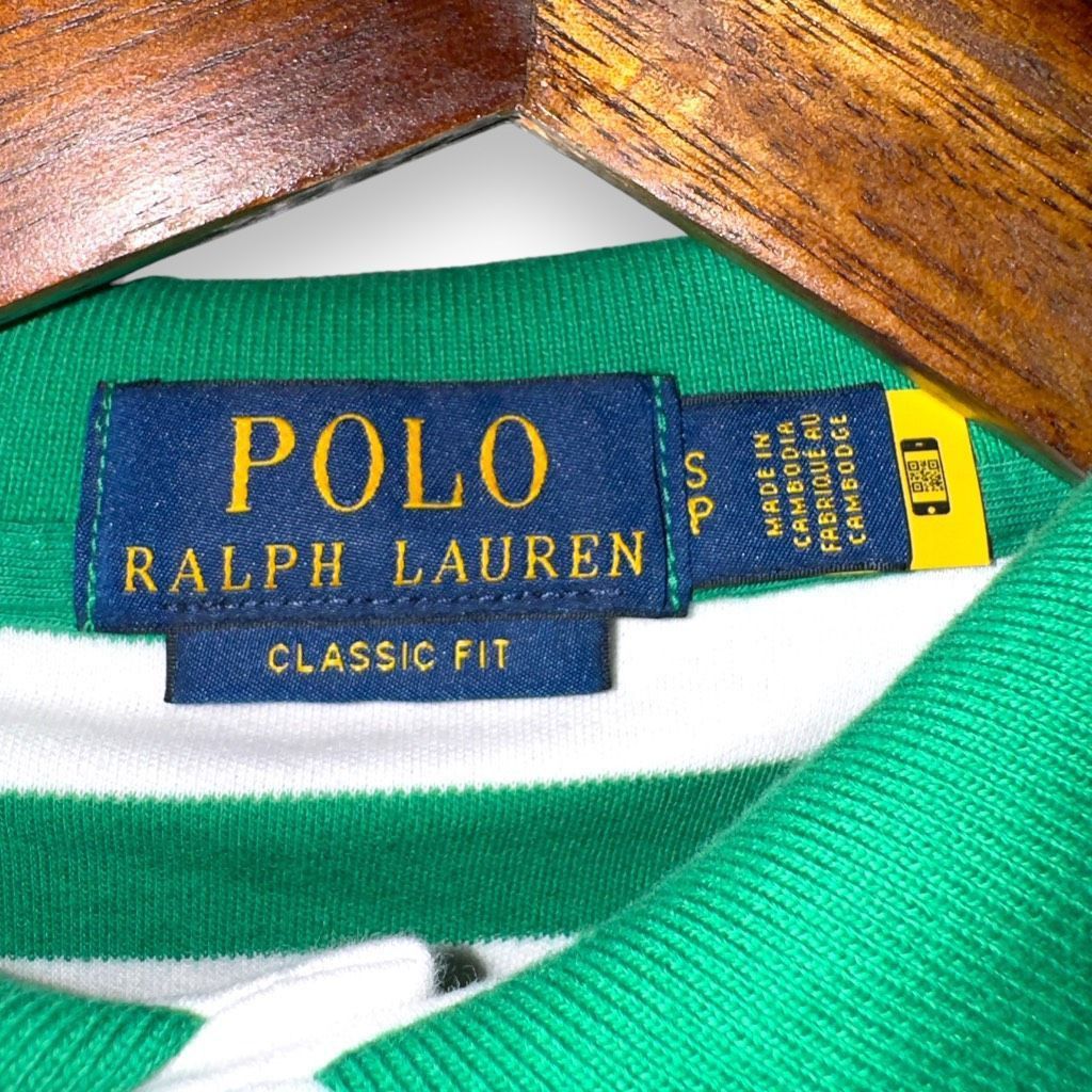Polo Ralph Lauren Polo Ralph Lauren Green & White Flesh Pony Polo Shirt Size S Size US S / EU 44-46 / 1 - 2 Thumbnail