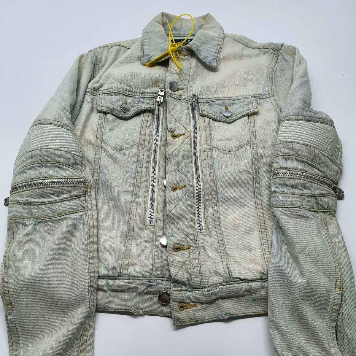 Amiri Amiri Light blue washed denim jacket coat 2501-Nextarrow Size US S / EU 44-46 / 1 - 1 Thumbnail