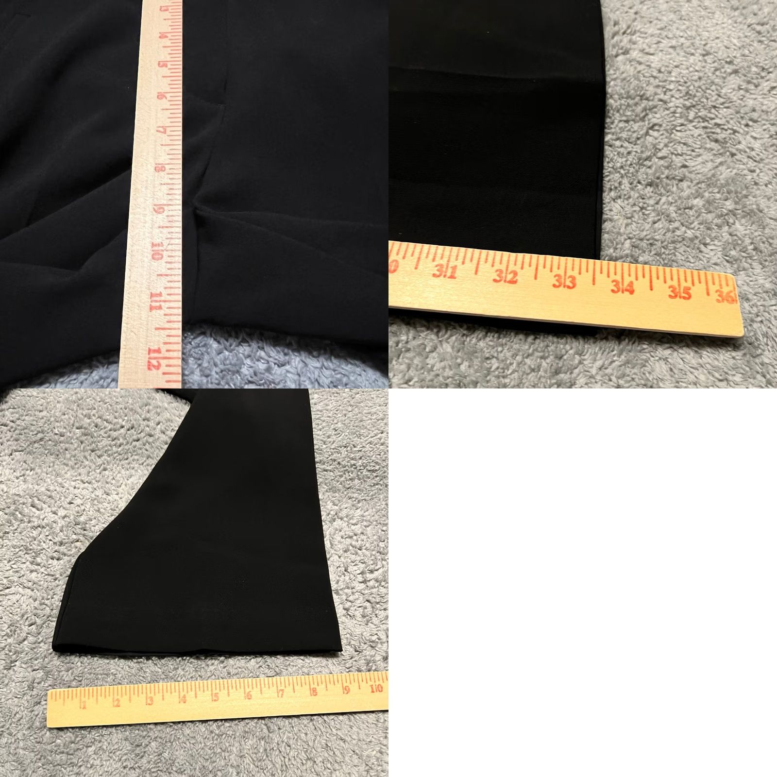 Trina Turk Trina Turk Pants Womens 6 Black 32x33.5 Straight Dress Work Floral Waist Pants Dress Women 6 Black Size 28" / US 6 / IT 42 - 8 Thumbnail