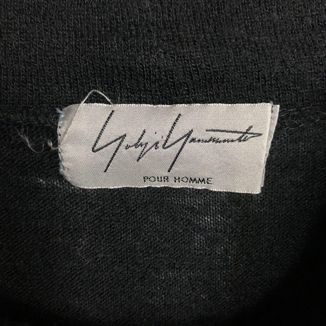 Yohji Yamamoto yohji yamamoto POUR HOMME Rare discharge-printed neck knit Size US L / EU 52-54 / 3 - 6 Thumbnail