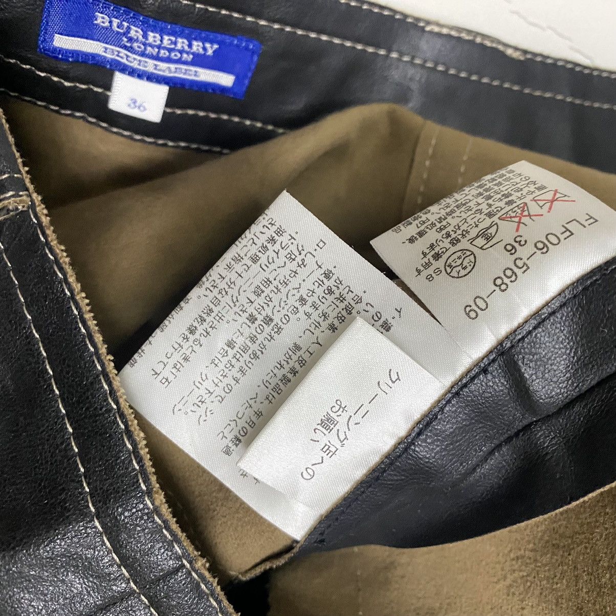Burberry Buuberry blue label mini skirt syntetic leather Size 29" - 5 Thumbnail