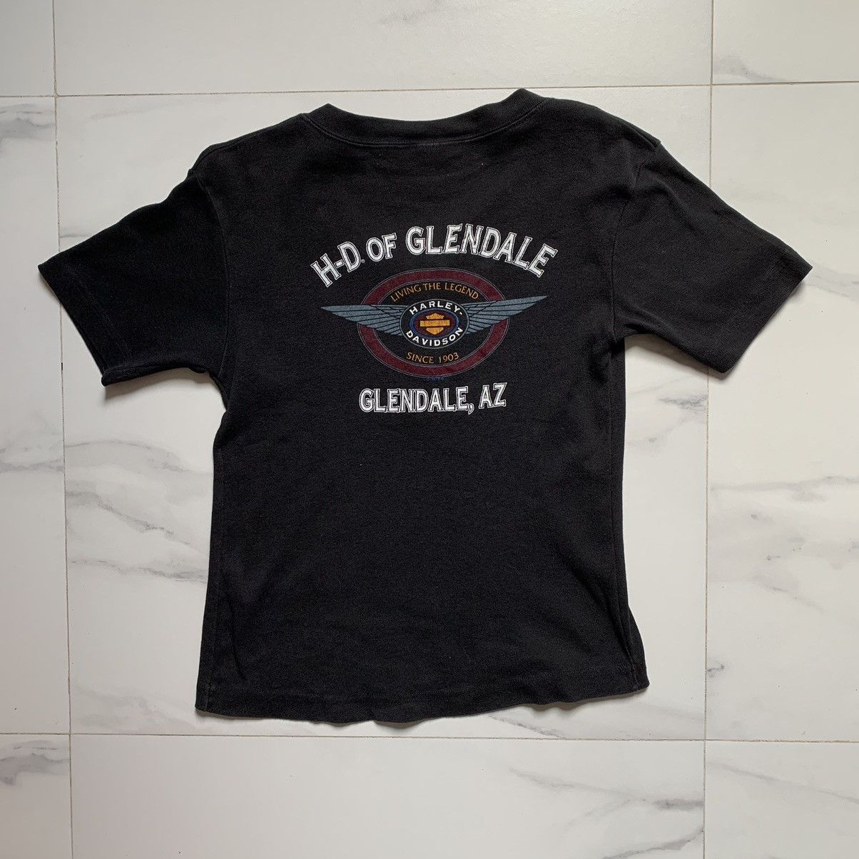 Arizona Jean Co. × Harley Davidson × Vintage Vintage 1996 Harley-Davidson Glendale, AZ T-Shirt Size S / US 4 / IT 40 - 3 Thumbnail