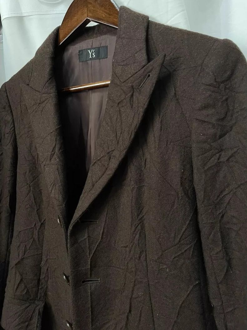Yohji Yamamoto yohji Yamamoto Pleated Brown wool jacket Size US S / EU 44-46 / 1 - 3 Thumbnail