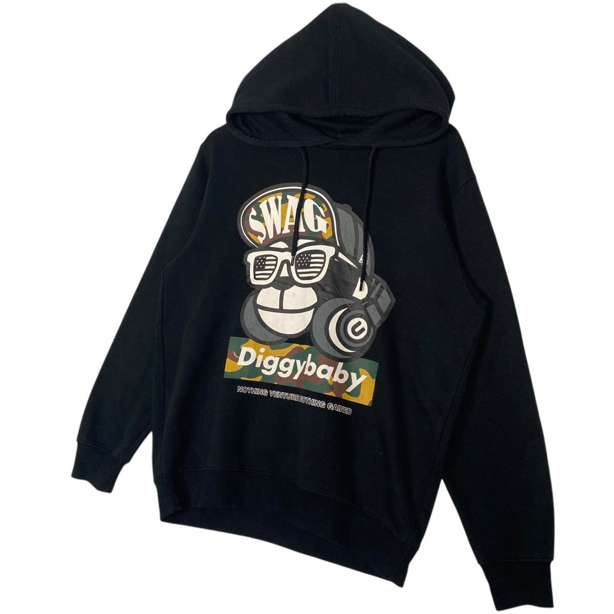 Other Vintage X-Uittg Printed Hoodie Black Pullover Jumper Size L Size US L / EU 52-54 / 3 - 2 Thumbnail