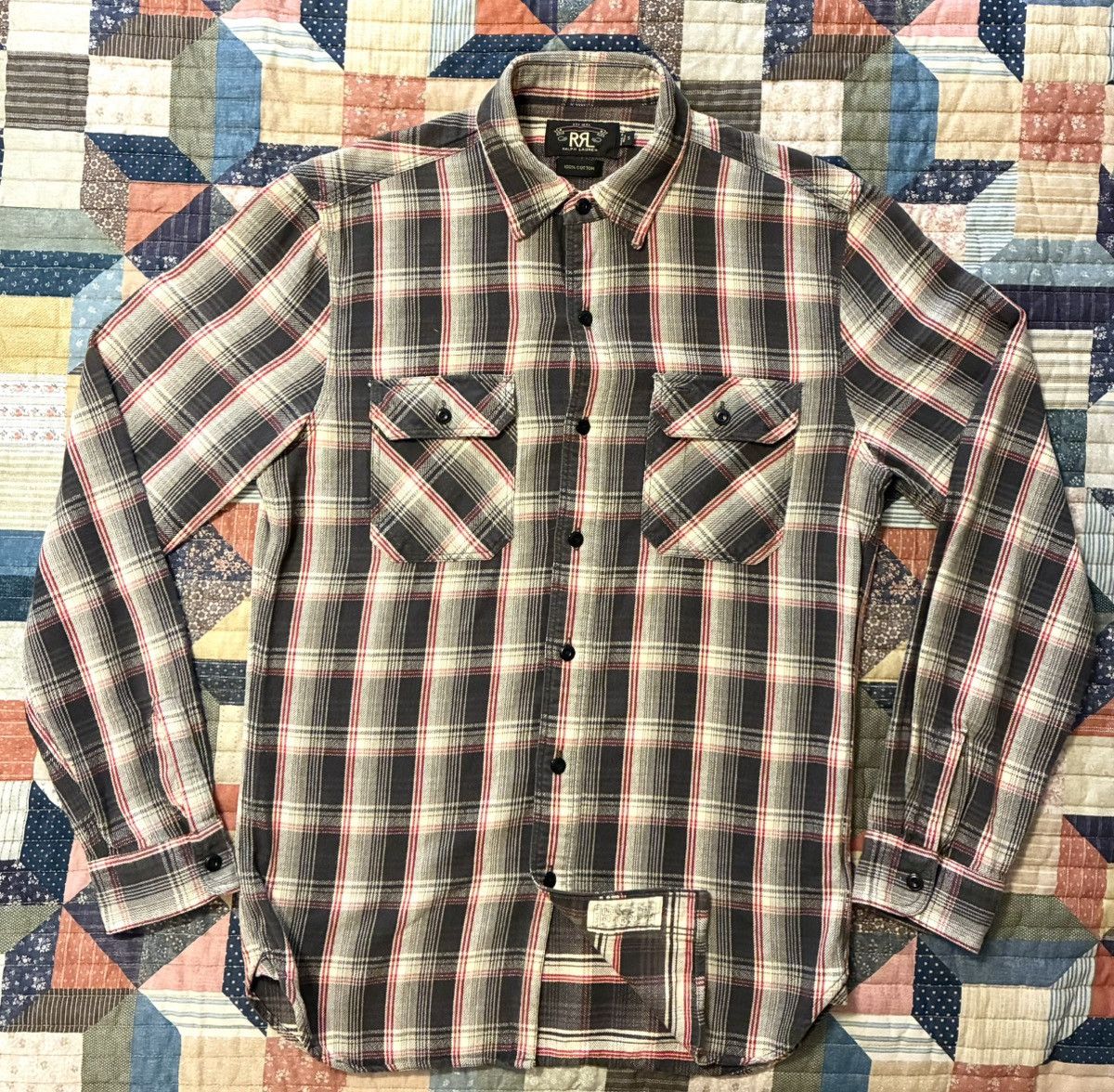 RRL Ralph Lauren DOUBLE RL RALPH LAUREN RRL COTTON FLANNEL SHIRT- SIZE SMALL Size US S / EU 44-46 / 1 - 3 Thumbnail