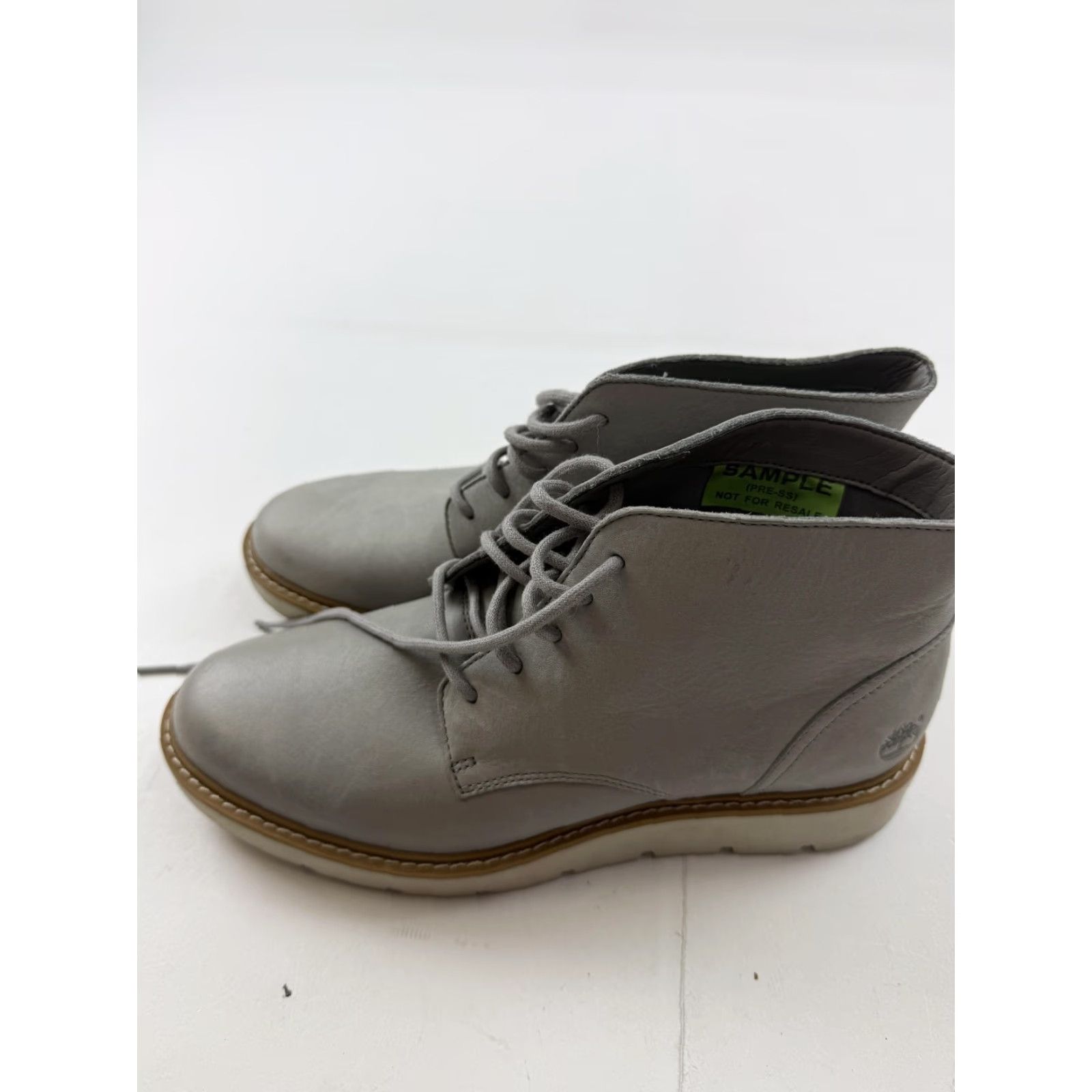 Timberland Timberland Boots Womens Gray Leather Chukka Ankle Wedge Booties - Size 7, SensorFlex Casual Footwear A1FW3 Size US 7 / IT 37 - 3 Thumbnail