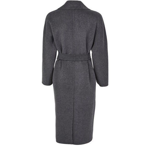 Max Mara MAX MARA Paul Belted Gray Wool Long Coat New & Authentic ( Size M / US 6-8 / IT 42-44 - 2 Thumbnail