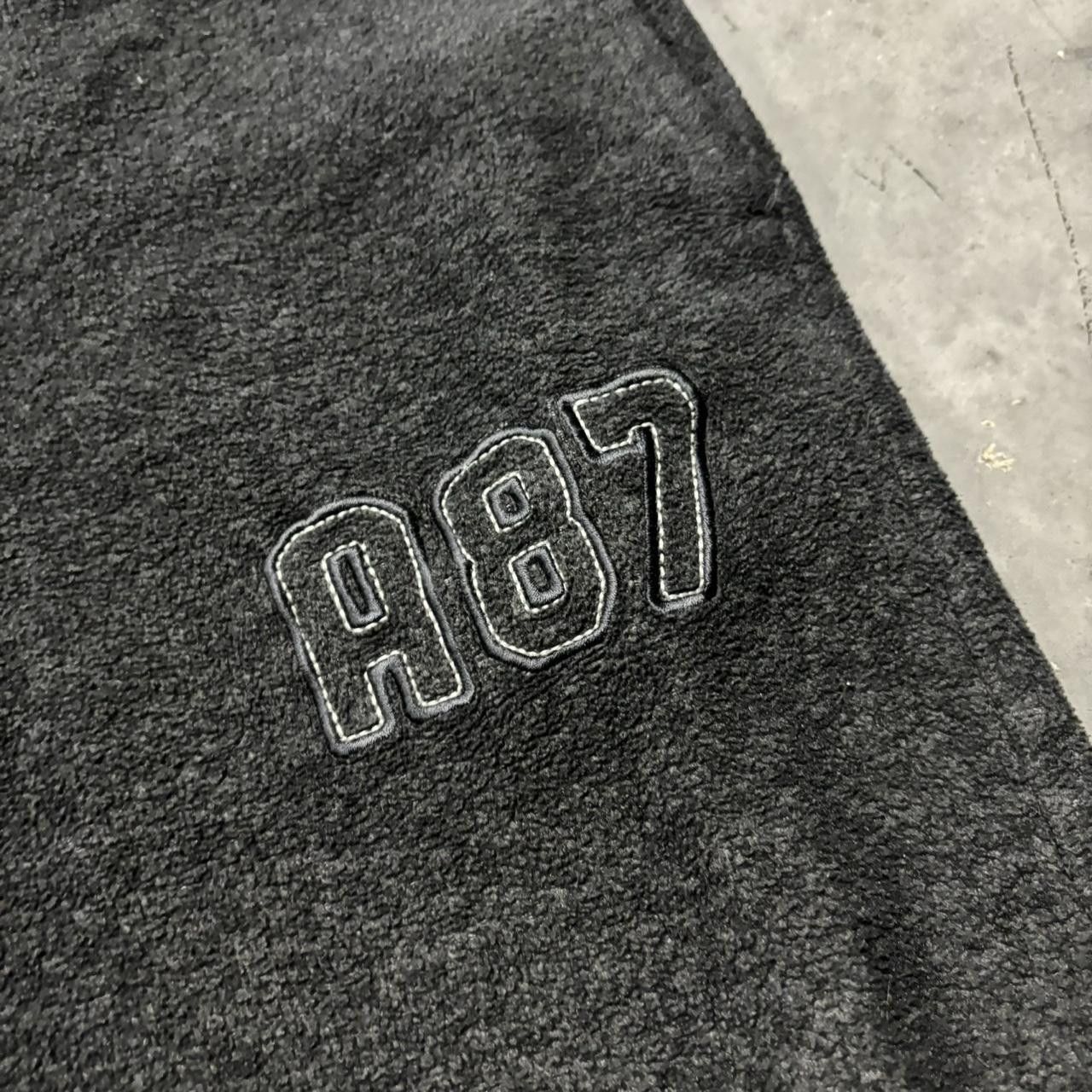 Aeropostale × Vintage Crazy Vintage Y2K/2000s Baggy Dark Grey Aeropostale Fleece Skater Sweatpants! Size US 36 / EU 52 - 6 Thumbnail