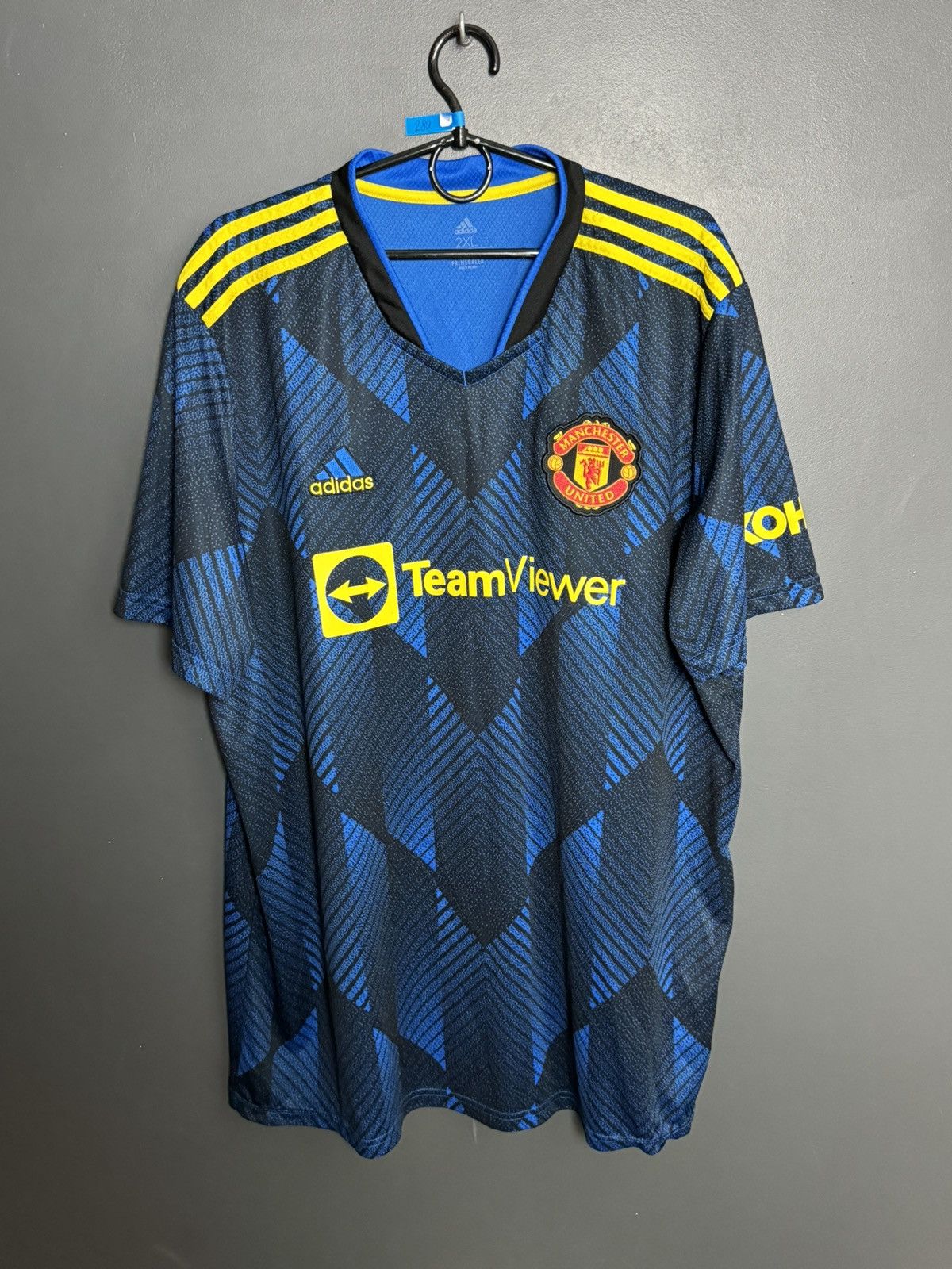 Adidas Manchester United 21/22 Third Football Jersey T-Shirt Size US XXL / EU 58 / 5 - 1 Thumbnail