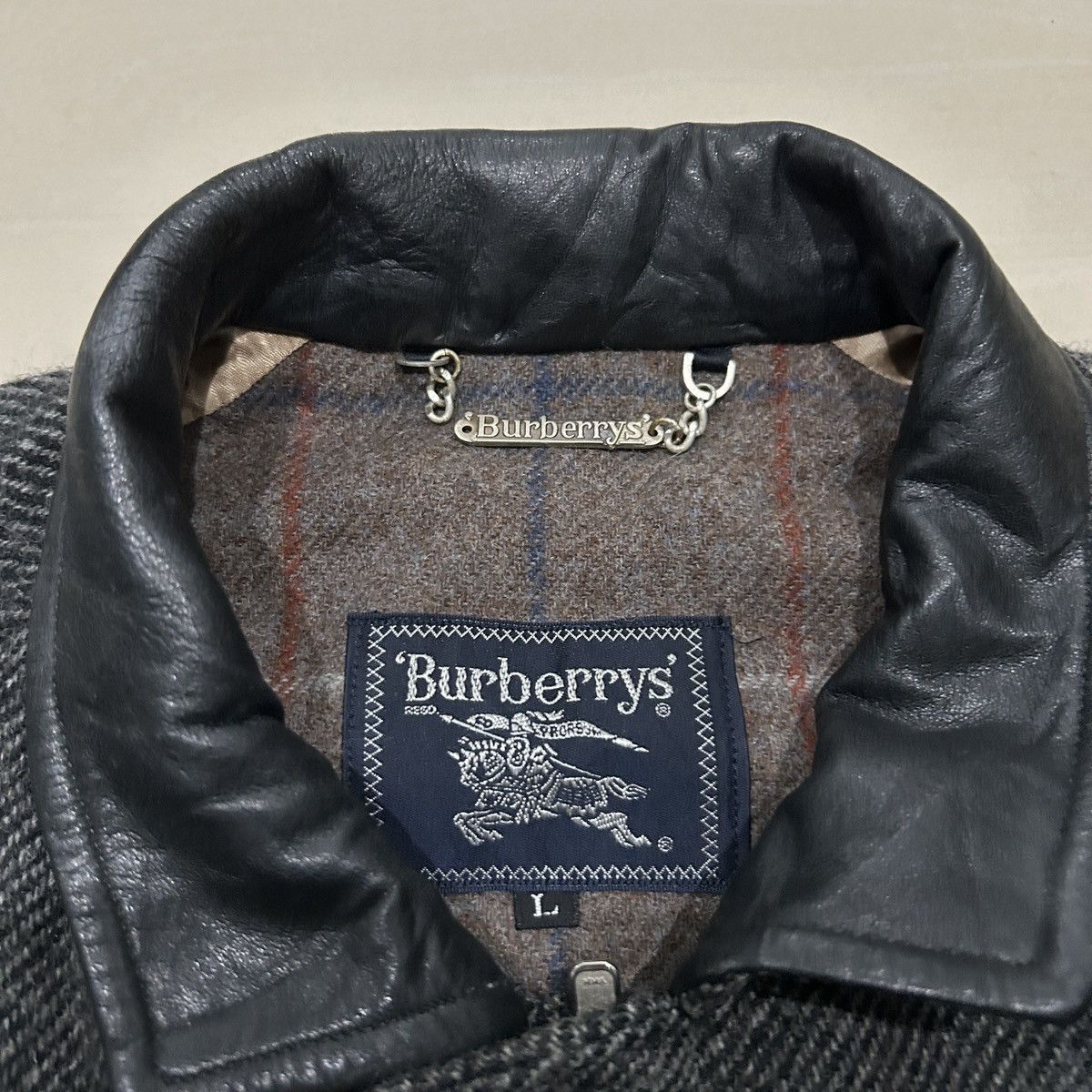 Burberry Vintage 90s Burberrys Wool Tweed Jacket Size US M / EU 48-50 / 2 - 5 Thumbnail