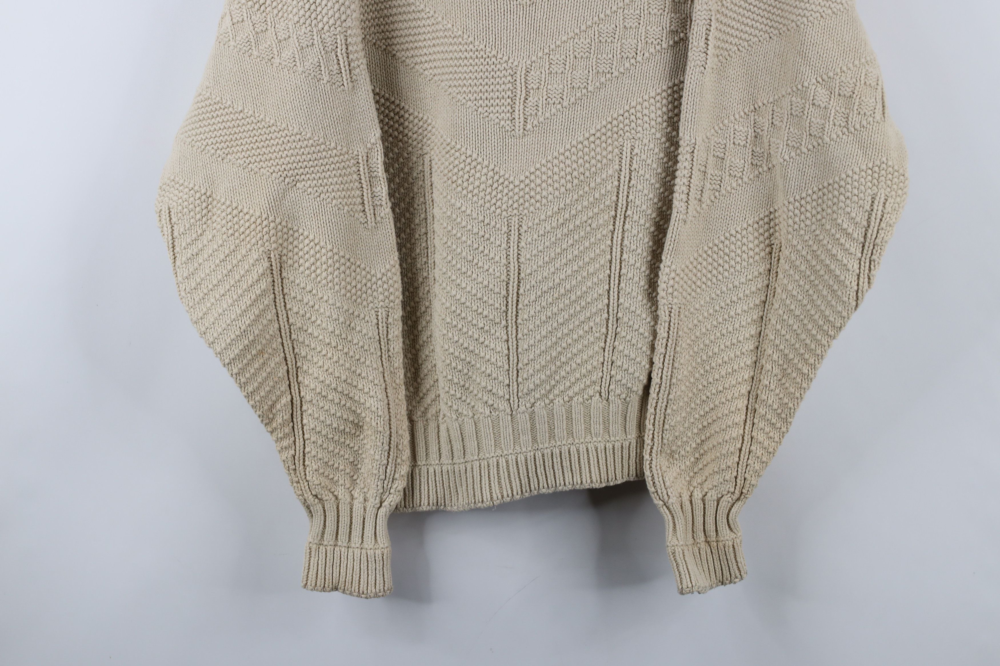 Vintage Vintage 90s Streetwear Textured Knit Crewneck Sweater Size L / US 10 / IT 46 - 3 Thumbnail