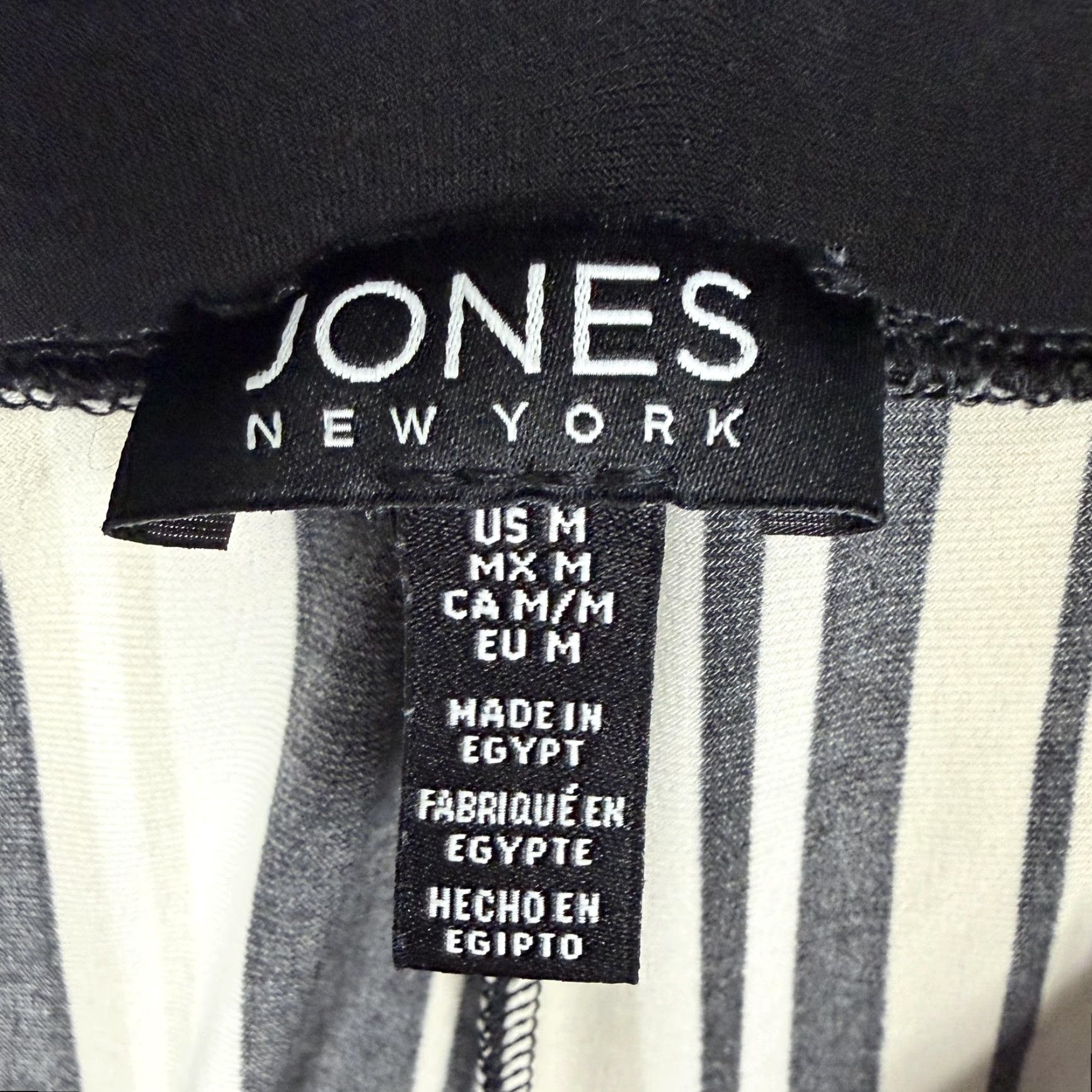 Jones New York Jones New York Pants M 30x30.5 Black White Beige Stripe Parisian Office Chic Size 32" / US 10 / IT 46 - 6 Thumbnail
