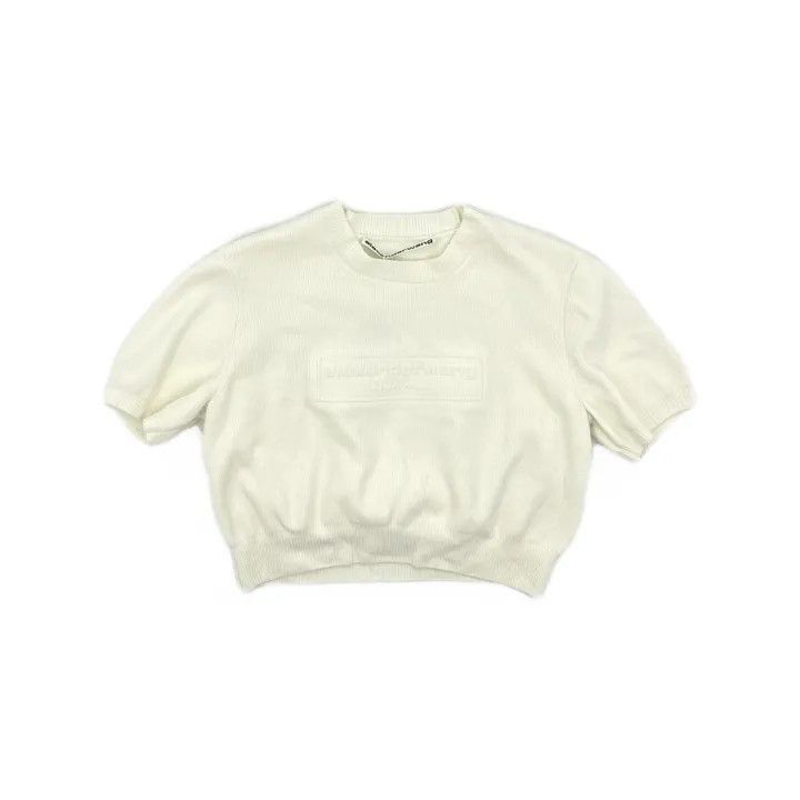 Alexander Wang Alexander Wang SS24 Ribbed Short Sleeve Knit Top - Size M / US 6-8 / IT 42-44 - 2 Thumbnail