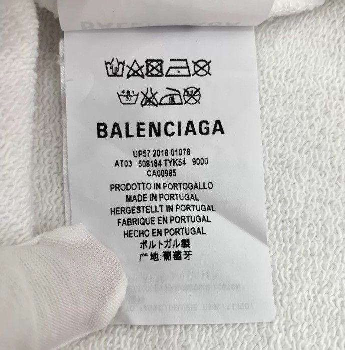 Balenciaga Balenciaga white logo drawstring hoodie2412-Nextarrow Size US XS / EU 42 / 0 - 8 Thumbnail