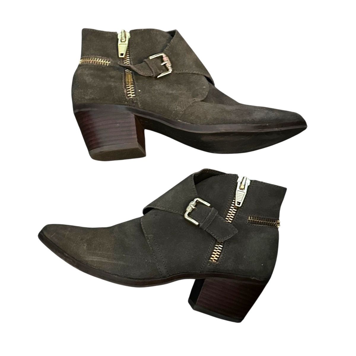 Dolce Vita Dolce Vita olive green suede ankle boots Size US 8.5 / IT 38.5 - 4 Thumbnail