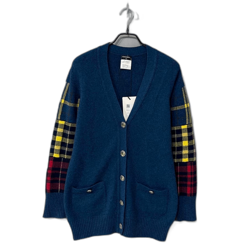 Chanel Color Block Knit Cardigan from Chanel -2505 Size US M / EU 48-50 / 2 - 1 Thumbnail