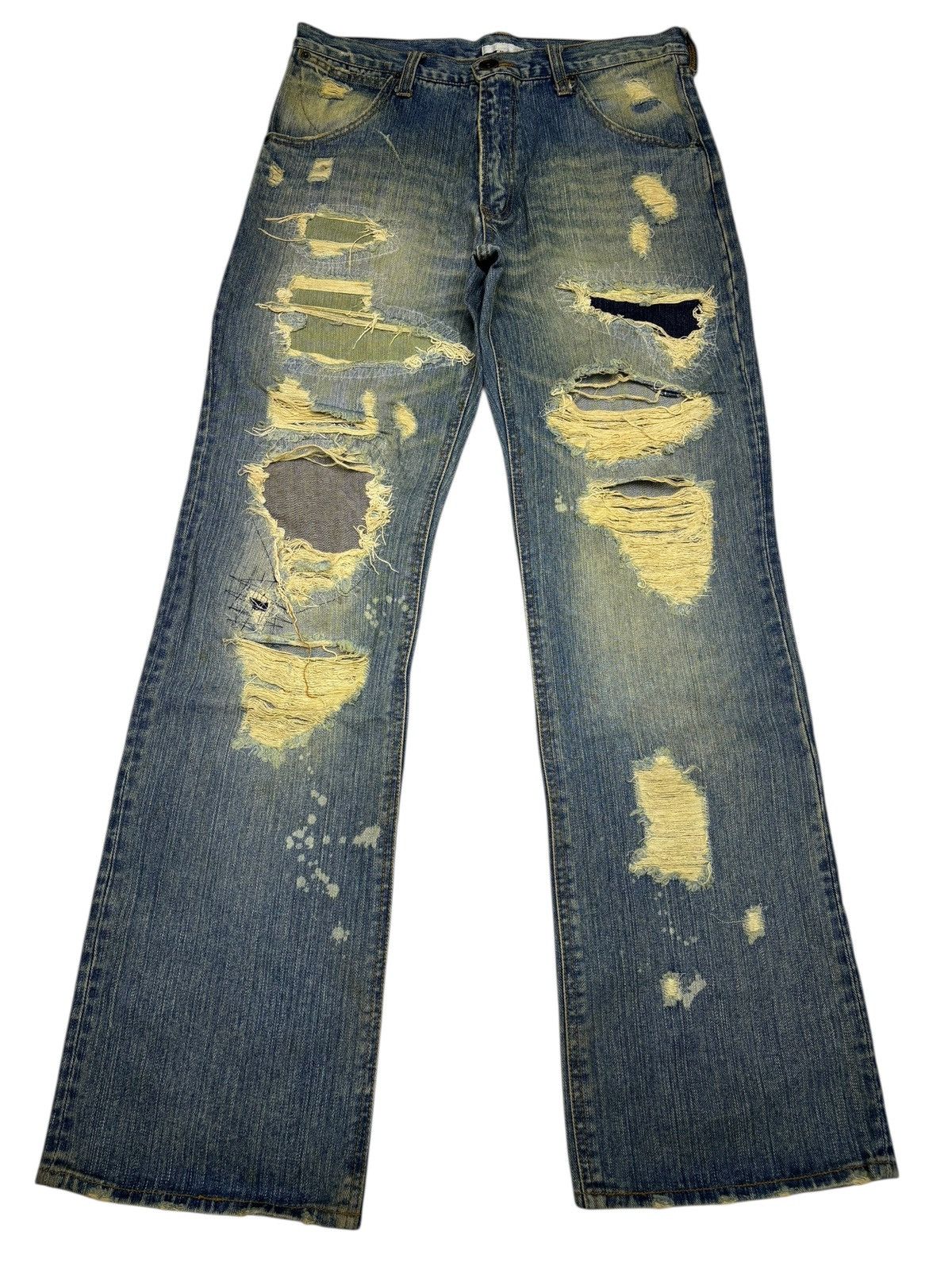 Acne Studios EXHIBITIONIST DESTROYED GRUNGE PATCHWORK DENIM JEANS Size US 32 / EU 48 - 7 Thumbnail
