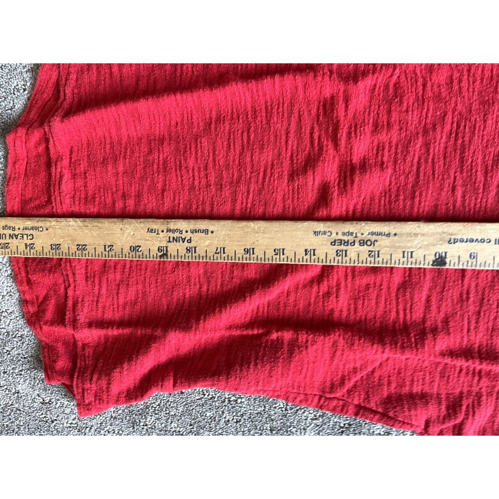 Express EXPRESS Shirt Women S Red Crew Neck Solid Cotton Rayon Long Sleeve Adult Small Size S / US 4 / IT 40 - 4 Thumbnail