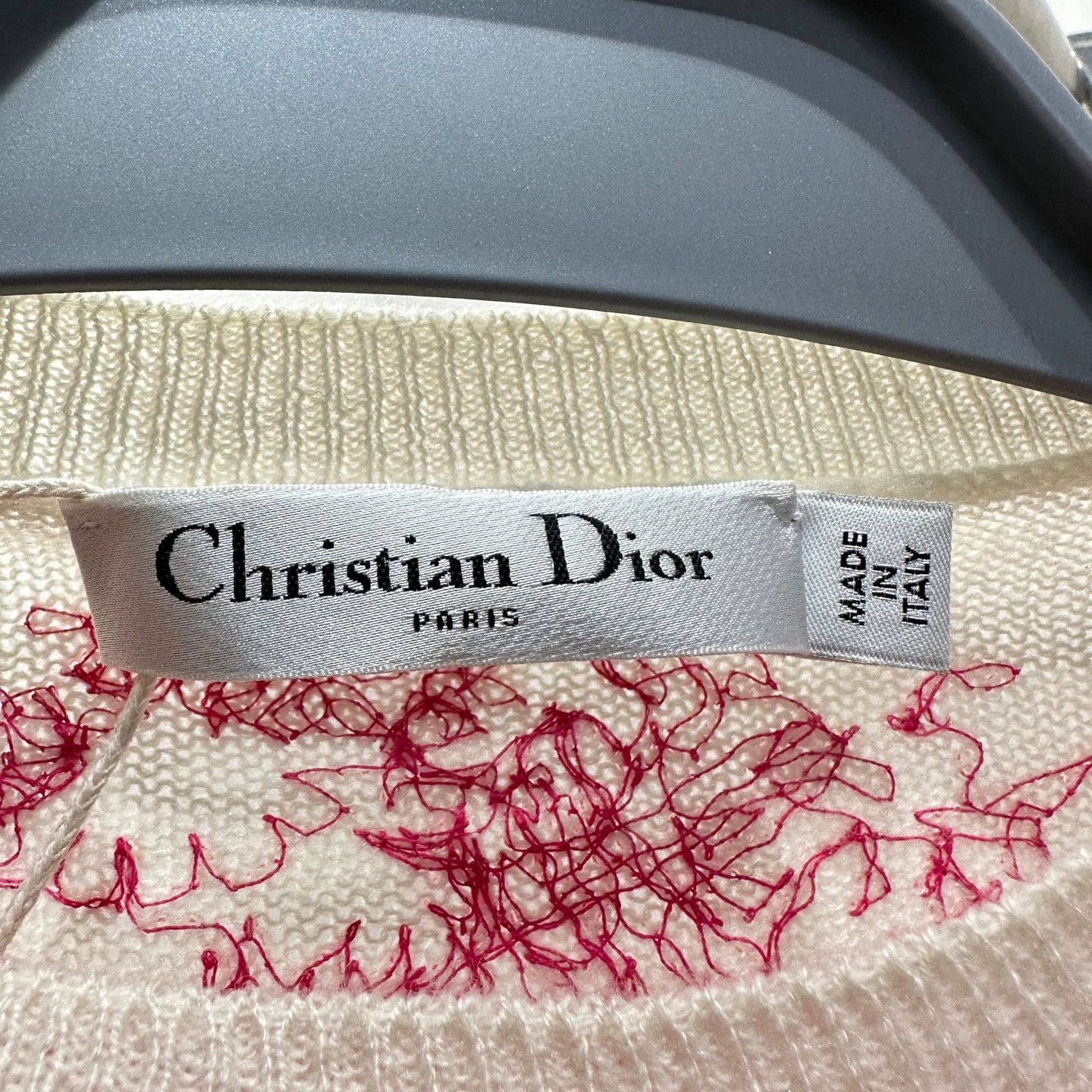 Dior Dior animal embroidery cashmere knit sweater 38 Size S / US 4 / IT 40 - 3 Thumbnail