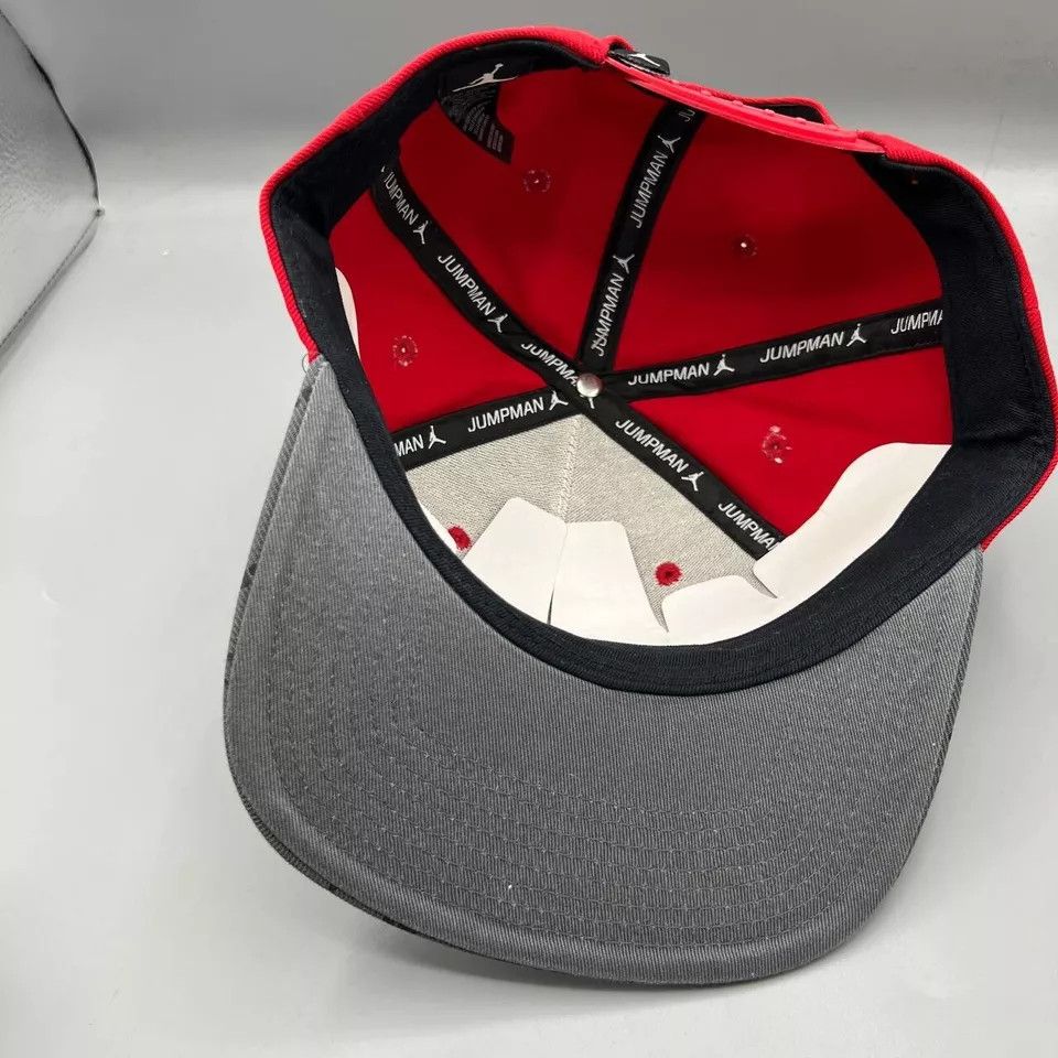 Jordan Brand Air Jordan Flight Hat Men Red Gray Jumpman Snap Back Cap New Size ONE SIZE - 6 Thumbnail