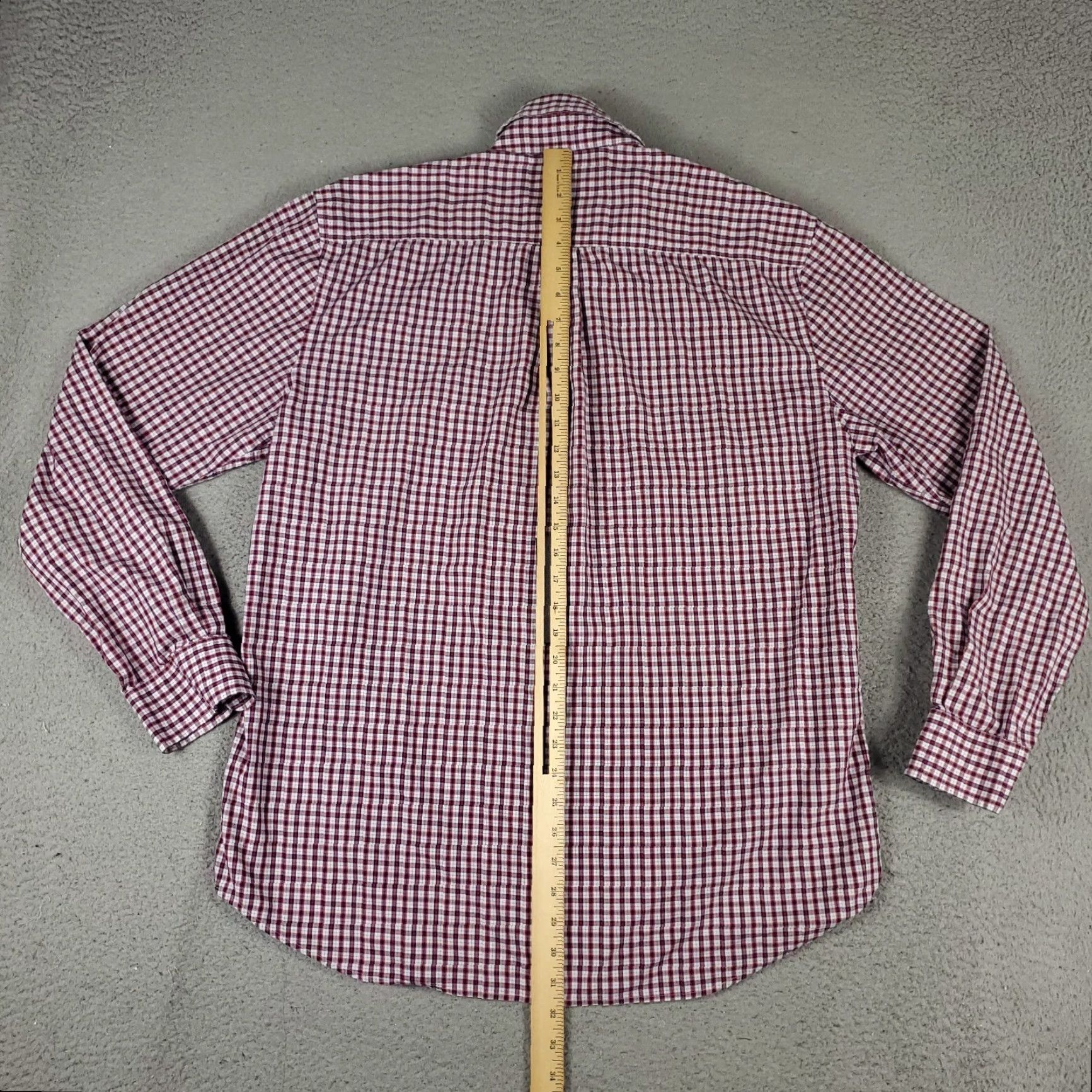 johnnie-O johnnie-O Shirt Mens XL Red Plaid Button-Up Long Sleeve Casual Business Workwear Size US XL / EU 56 / 4 - 3 Thumbnail