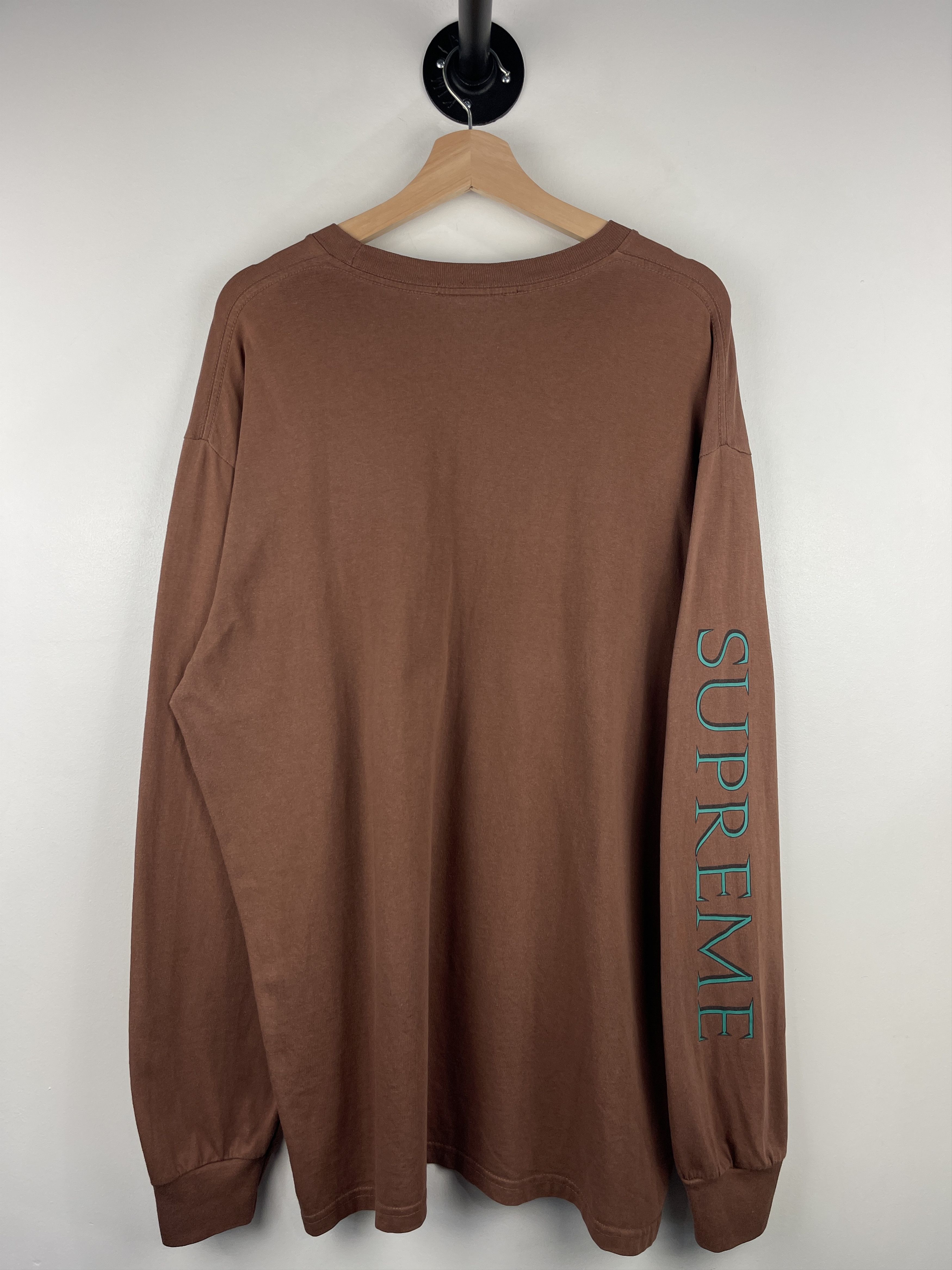 Supreme Supreme SS22 Aeon Flux Brown Long Sleeve Size US XL / EU 56 / 4 - 2 Thumbnail