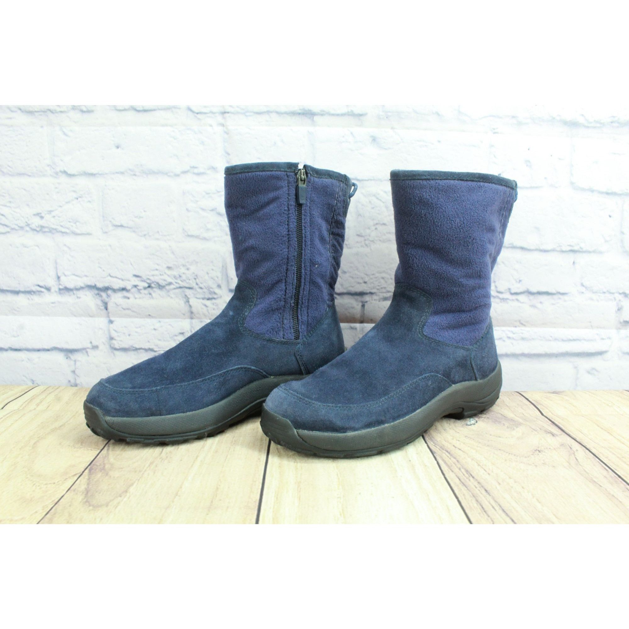 L.L. Bean LL Bean Fleece Lined Side Zip Winter Boots Size US 6.5 / IT 36.5 - 2 Thumbnail