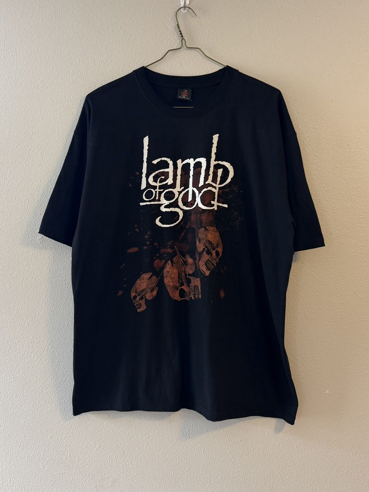 Band Tees Y2K 2000s lamb of god skull graphic shirt xl Size US XL / EU 56 / 4 - 1 Thumbnail