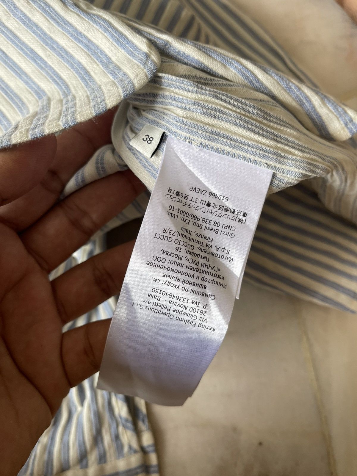 Gucci Gucci Stripe Shirt With Logo Embroidery #99 Size XS / US 0-2 / IT 36-38 - 11 Thumbnail