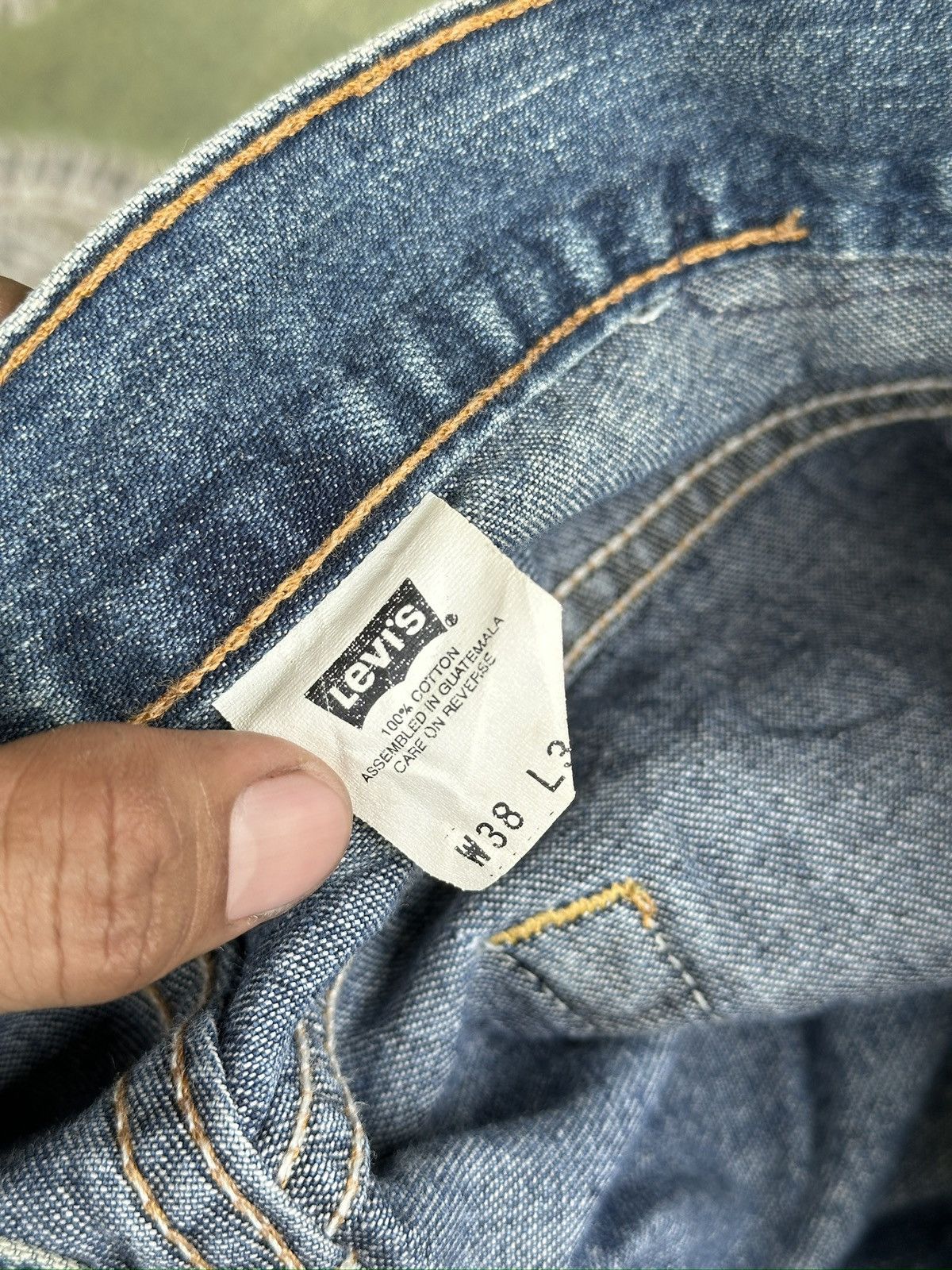 Japanese Brand Levis Baggy Short Denim Big Size 🎌💥 Size US 30 / EU 46 - 6 Thumbnail
