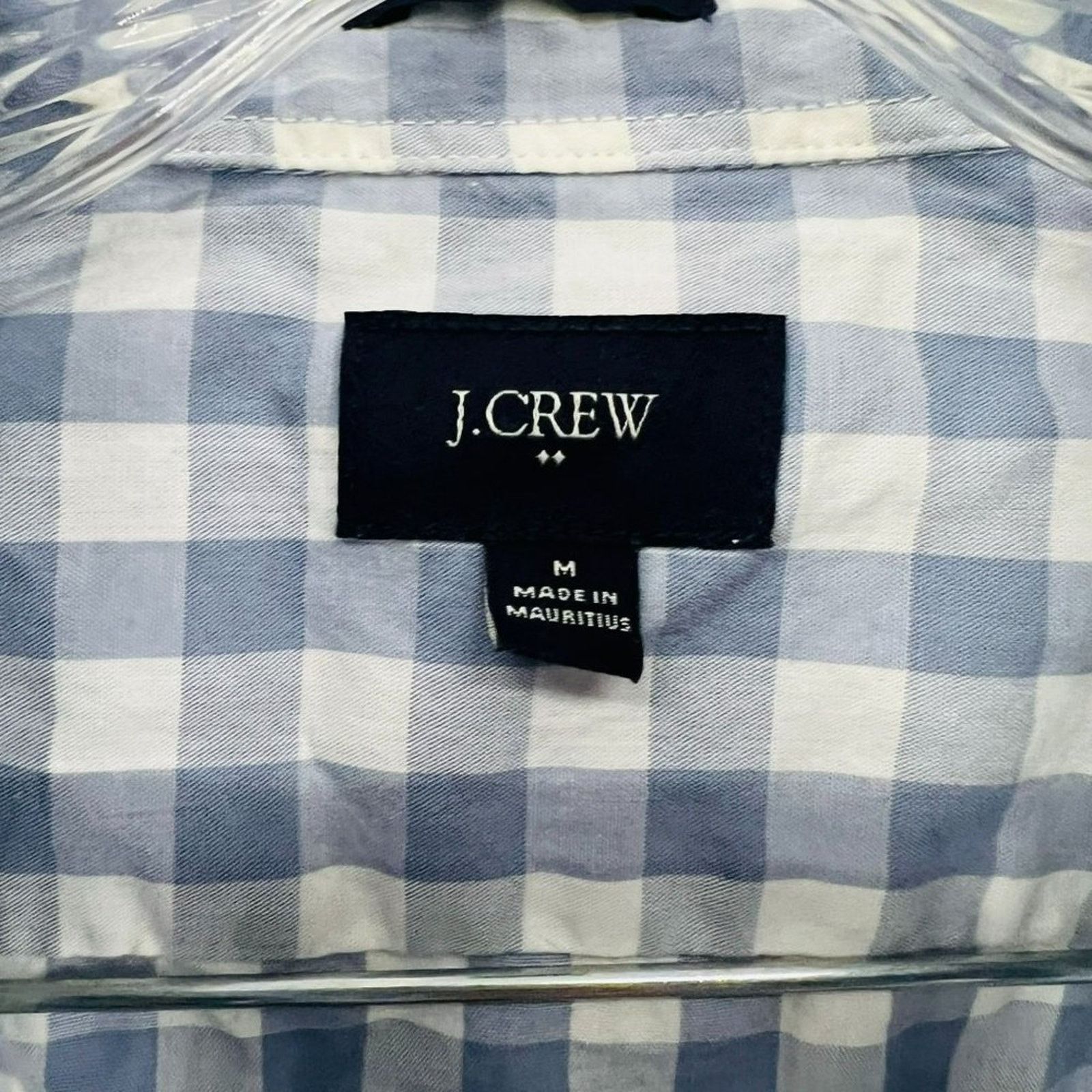 J.Crew J Crew Blue White Check Slim Button Front Long Sleeve Shirt Size US M / EU 48-50 / 2 - 3 Thumbnail