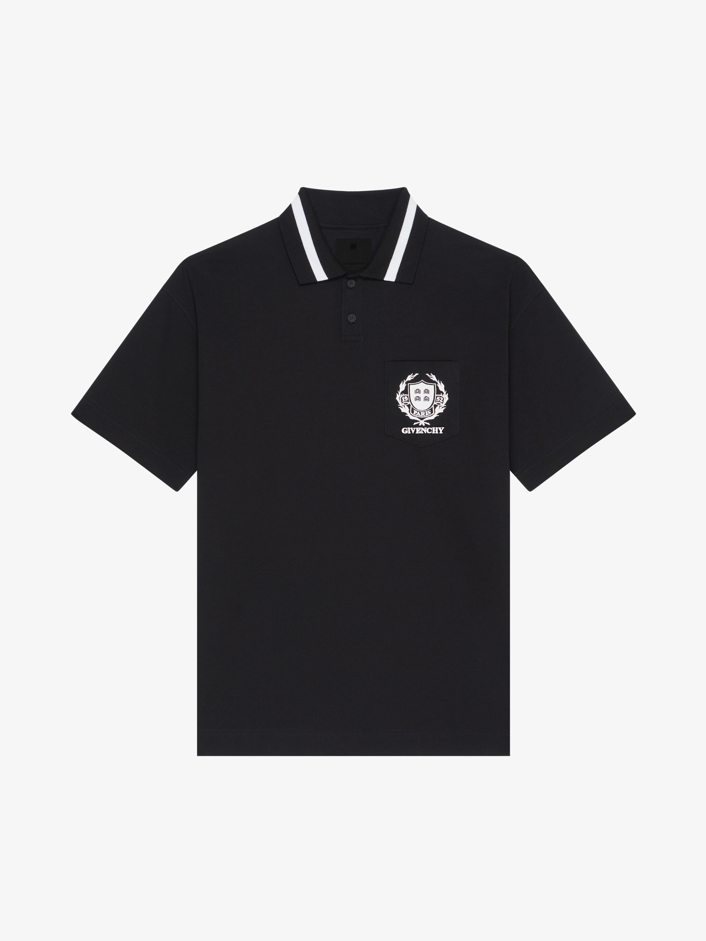 Givenchy o1w1db10326 Knitted Polo Shirt in Black Size US XS / EU 42 / 0 - 1 Thumbnail